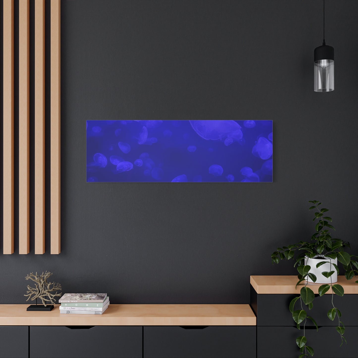 Jellyfish Watercolor Canvas Art - Ocean Theme Wall Decor