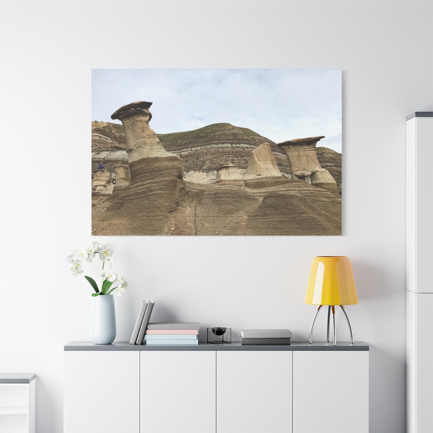Elegant Landscape Canvas Art - Unique Rock Formations for Nature Lovers