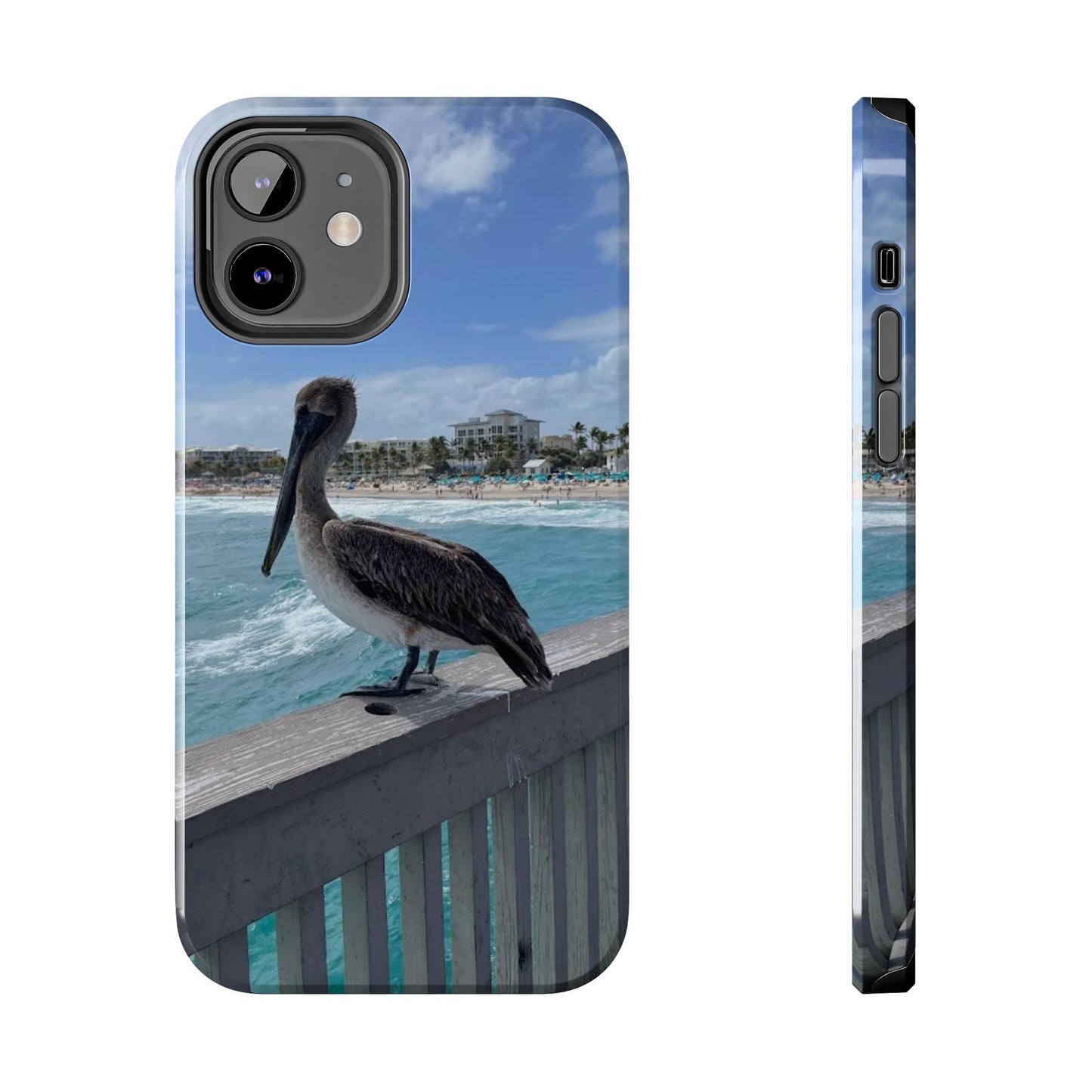 Coastal Pelican Tough Phone Cases - Durable Protection with Ocean Vibe