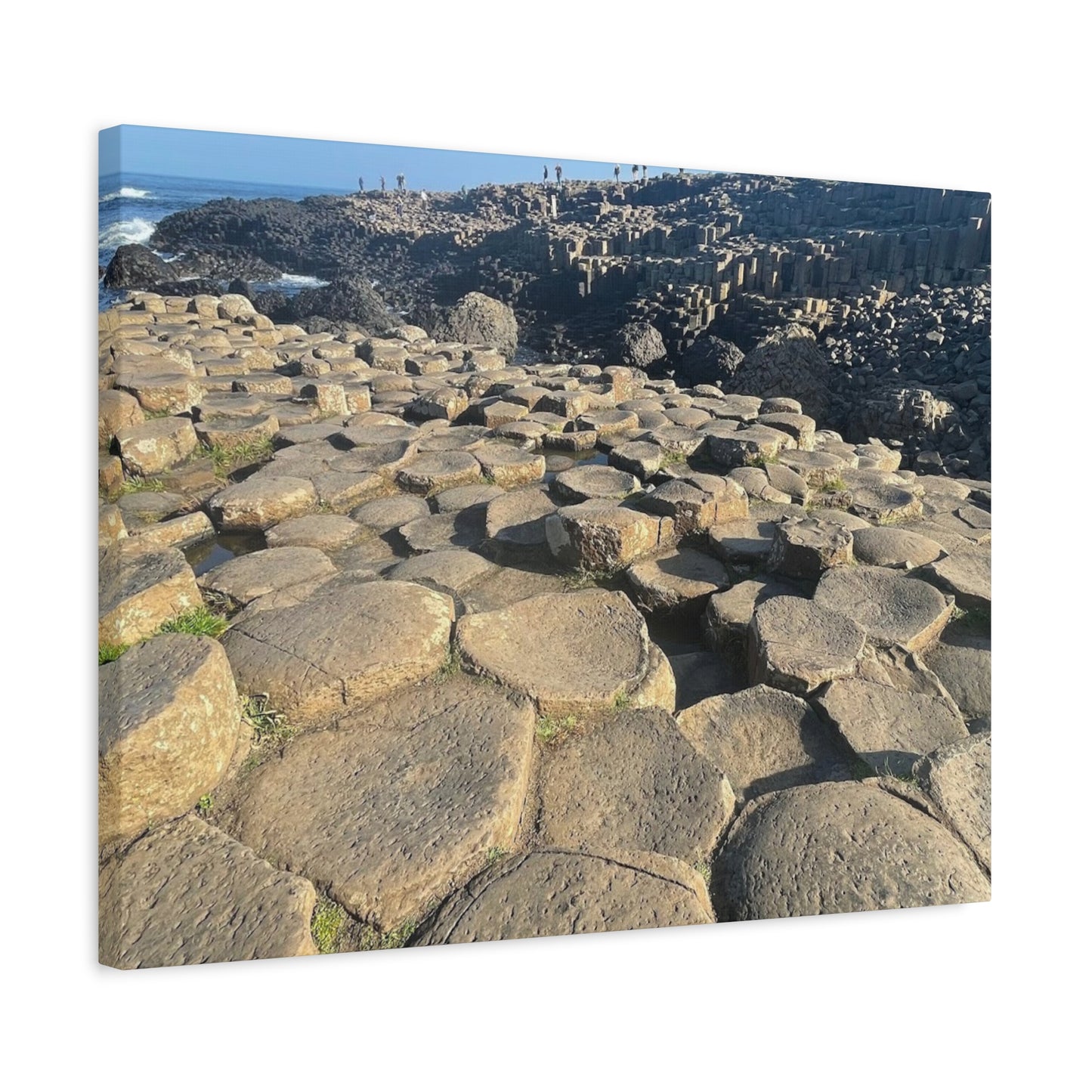 Hexagonal Rock Formation Matte Canvas Wall Art Basalt Columns Ireland