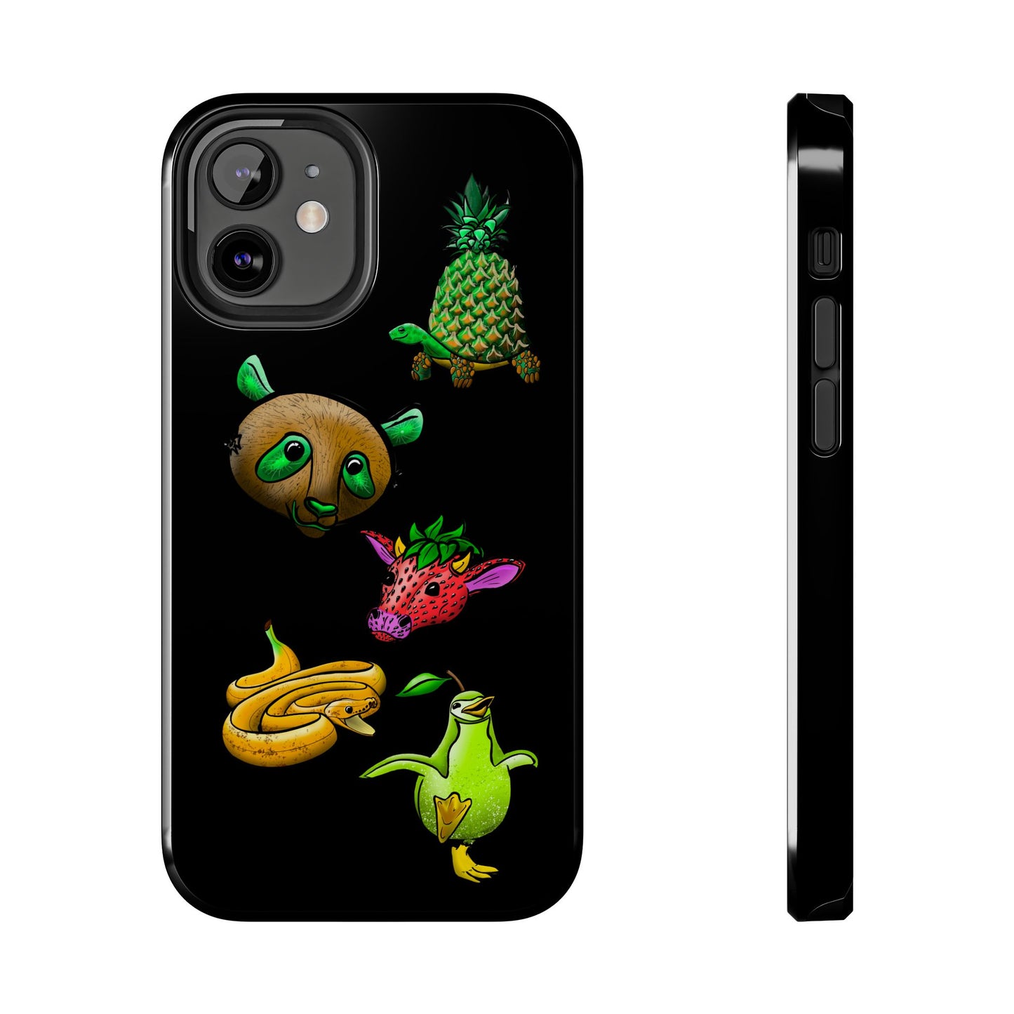Colorful Animal Design Tough Phone Case - Unique Protection for Wildlife Lovers