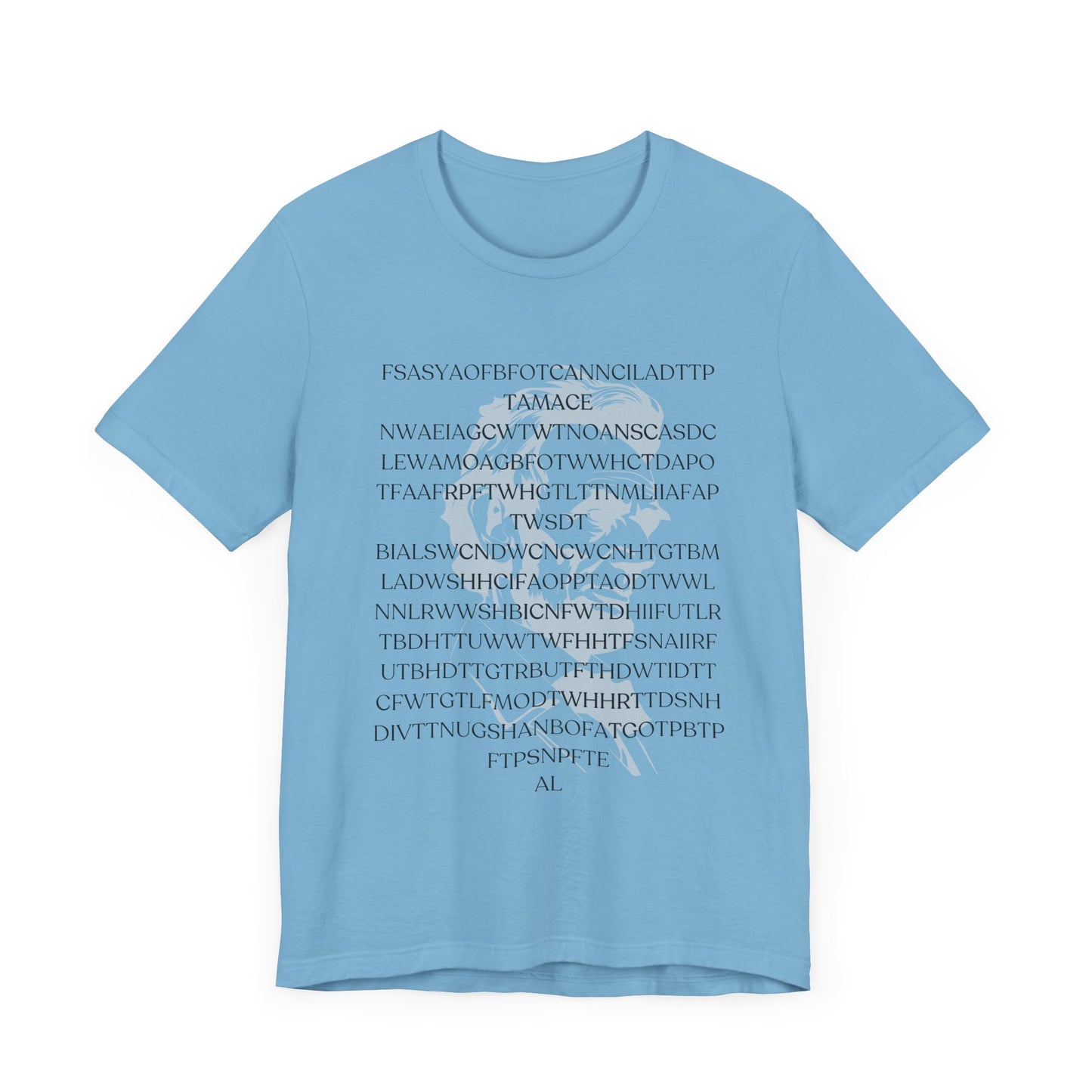 Lincoln's Gettysburg Address Unisex Jersey Short Sleeve Tee with Text Design