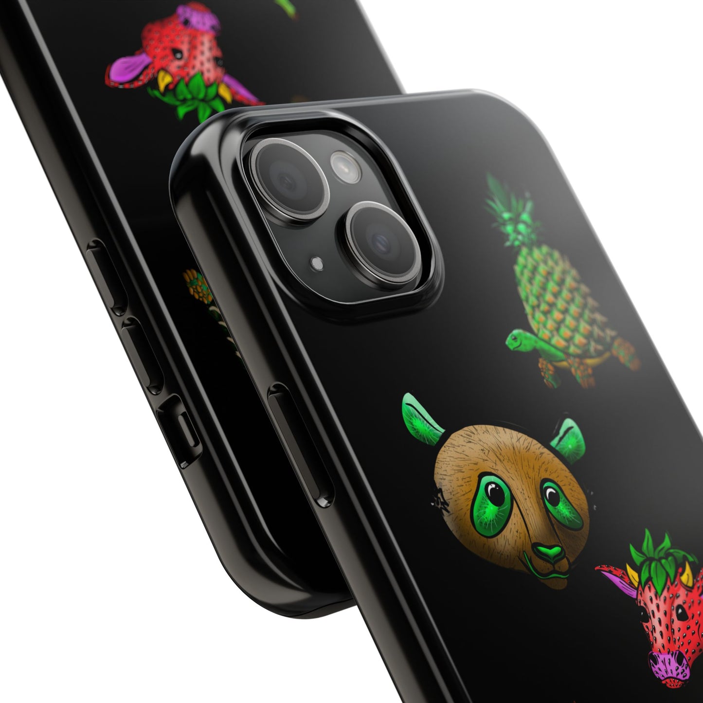 Colorful Animal Design Tough Phone Case - Unique Protection for Wildlife Lovers