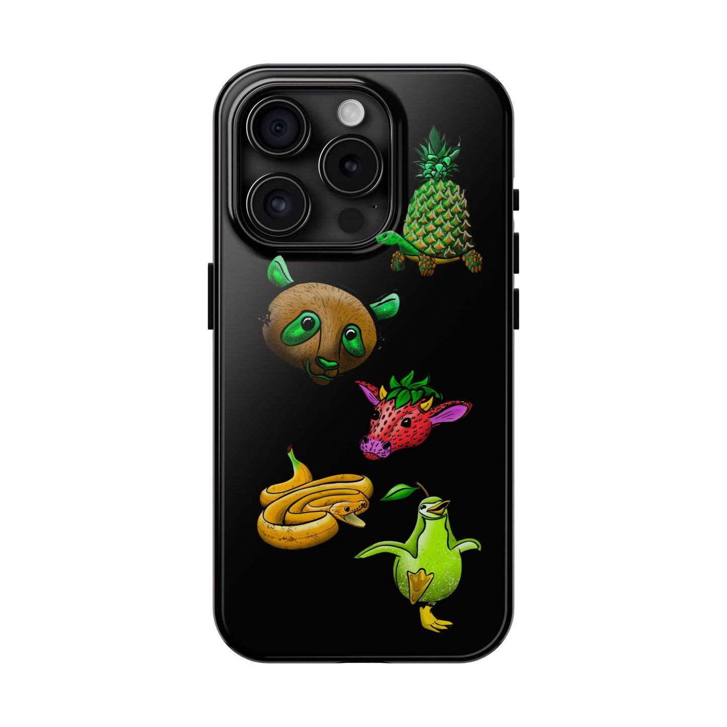 Colorful Animal Design Tough Phone Case - Unique Protection for Wildlife Lovers