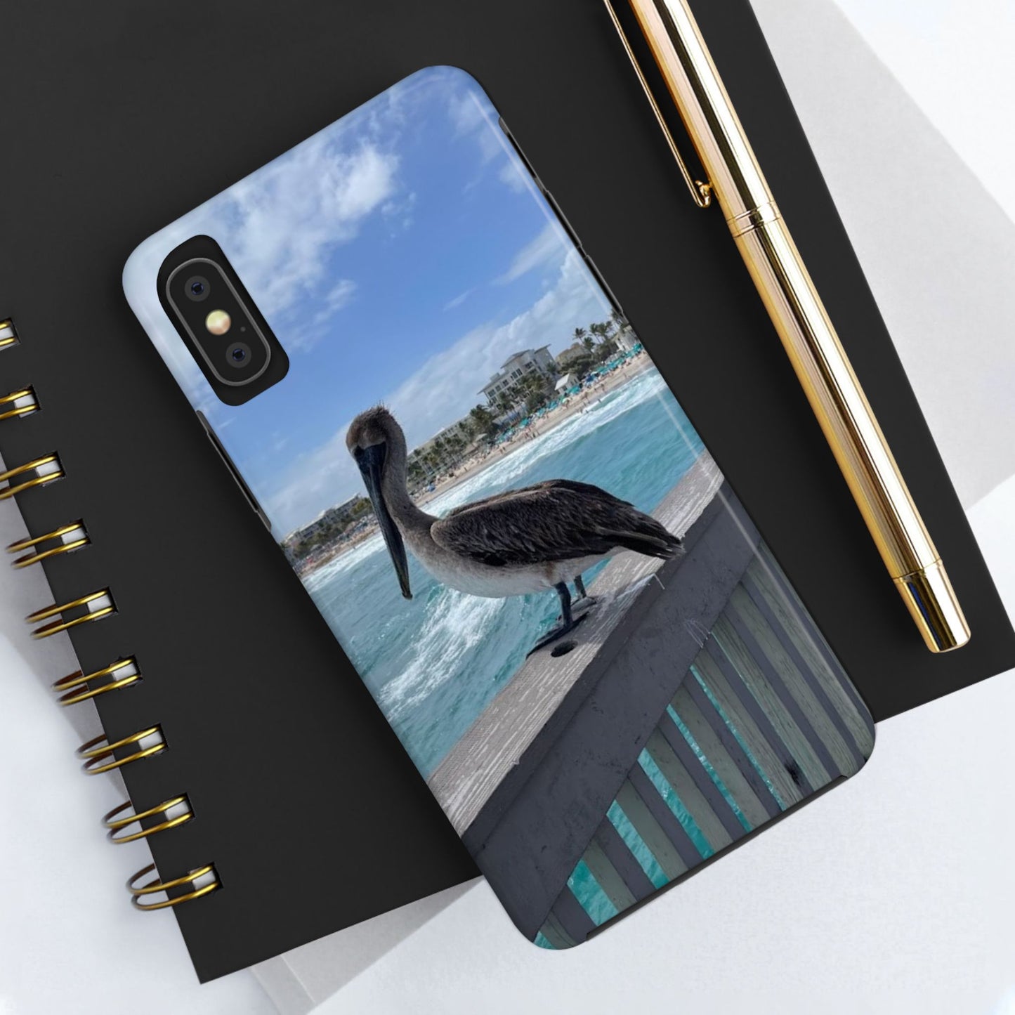 Coastal Pelican Tough Phone Cases - Durable Protection with Ocean Vibe