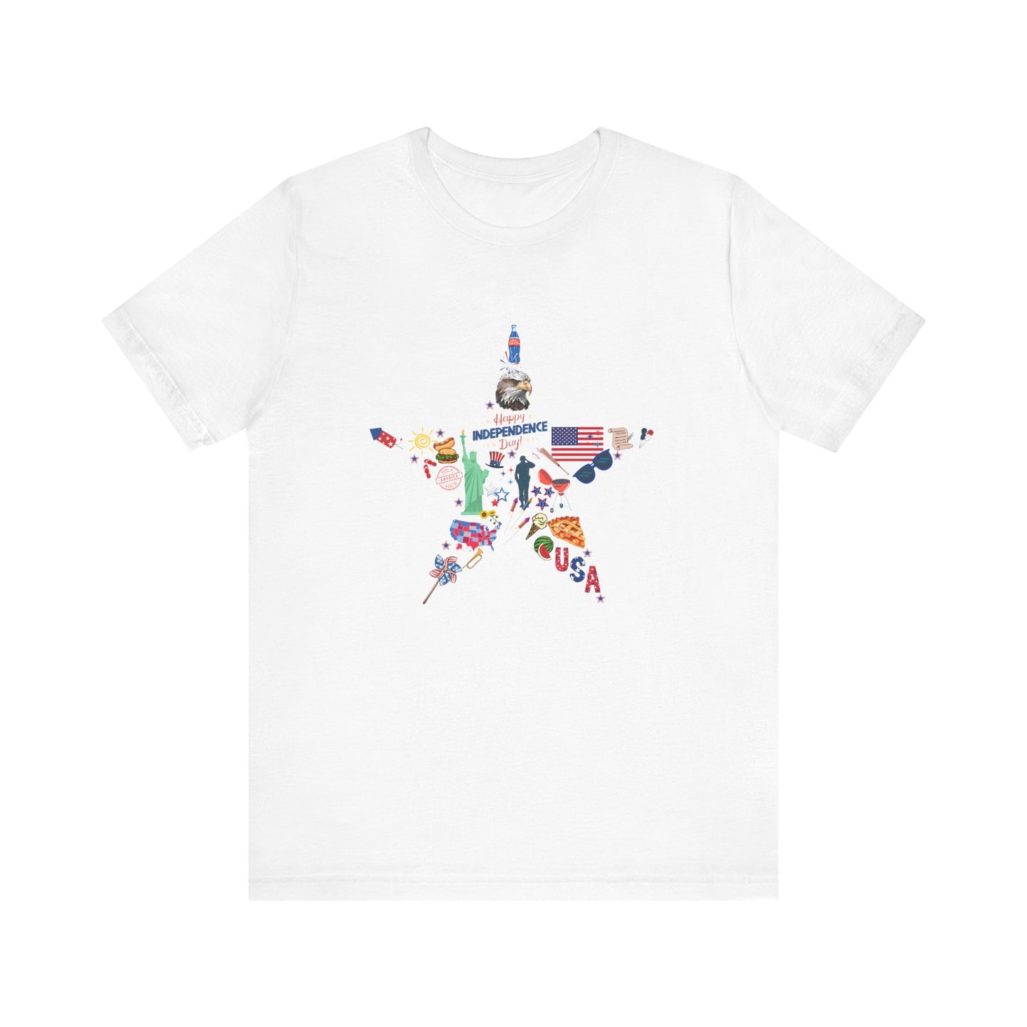 Independence Day Unisex Graphic Tee - Star Design for Celebrations