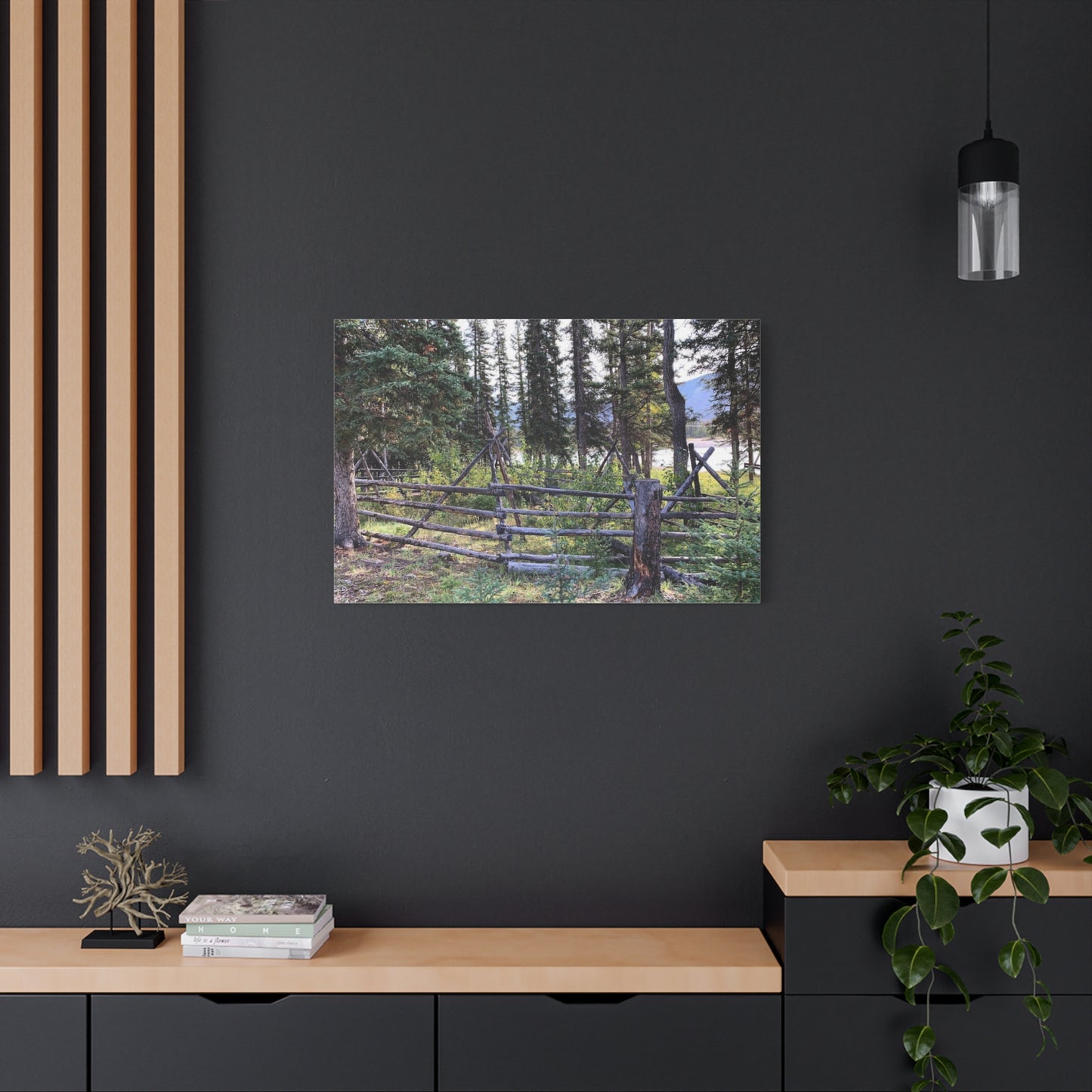Nature-Inspired Wall Art Canvas Print - Tranquil Forest Scene