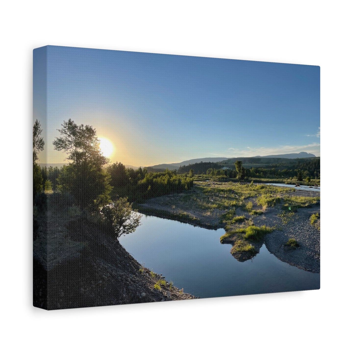 Serene Landscape Matte Canvas Wall Art