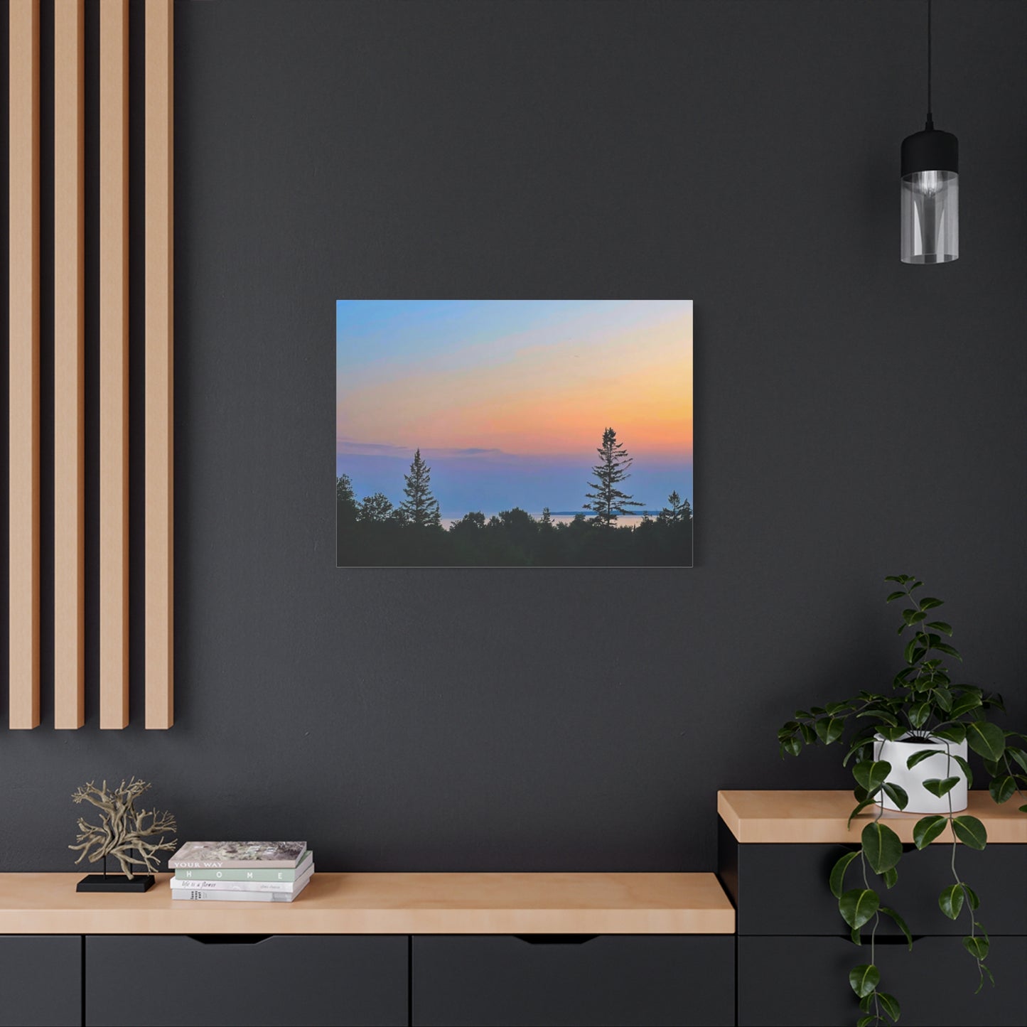 Serene Landscape Canvas Wall Art - Stretched Matte 1.25"