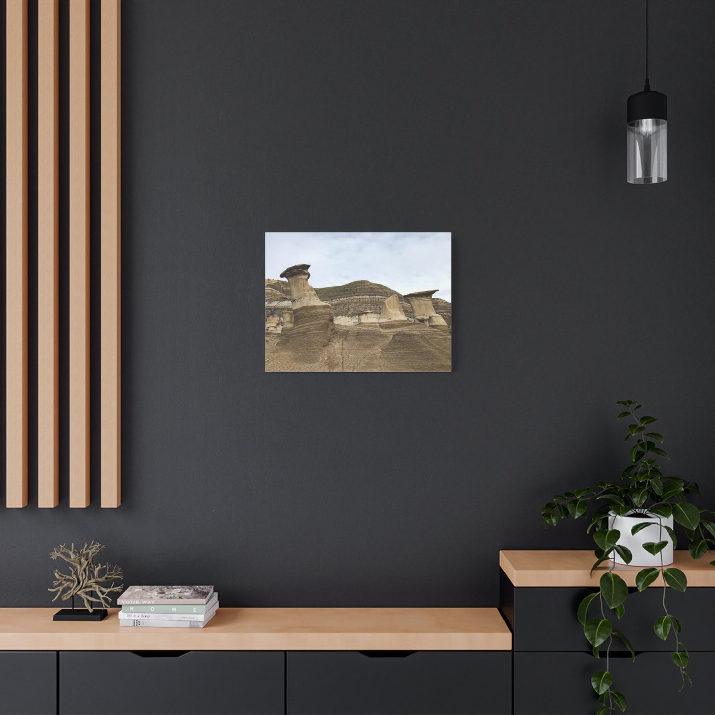 Elegant Landscape Canvas Art - Unique Rock Formations for Nature Lovers