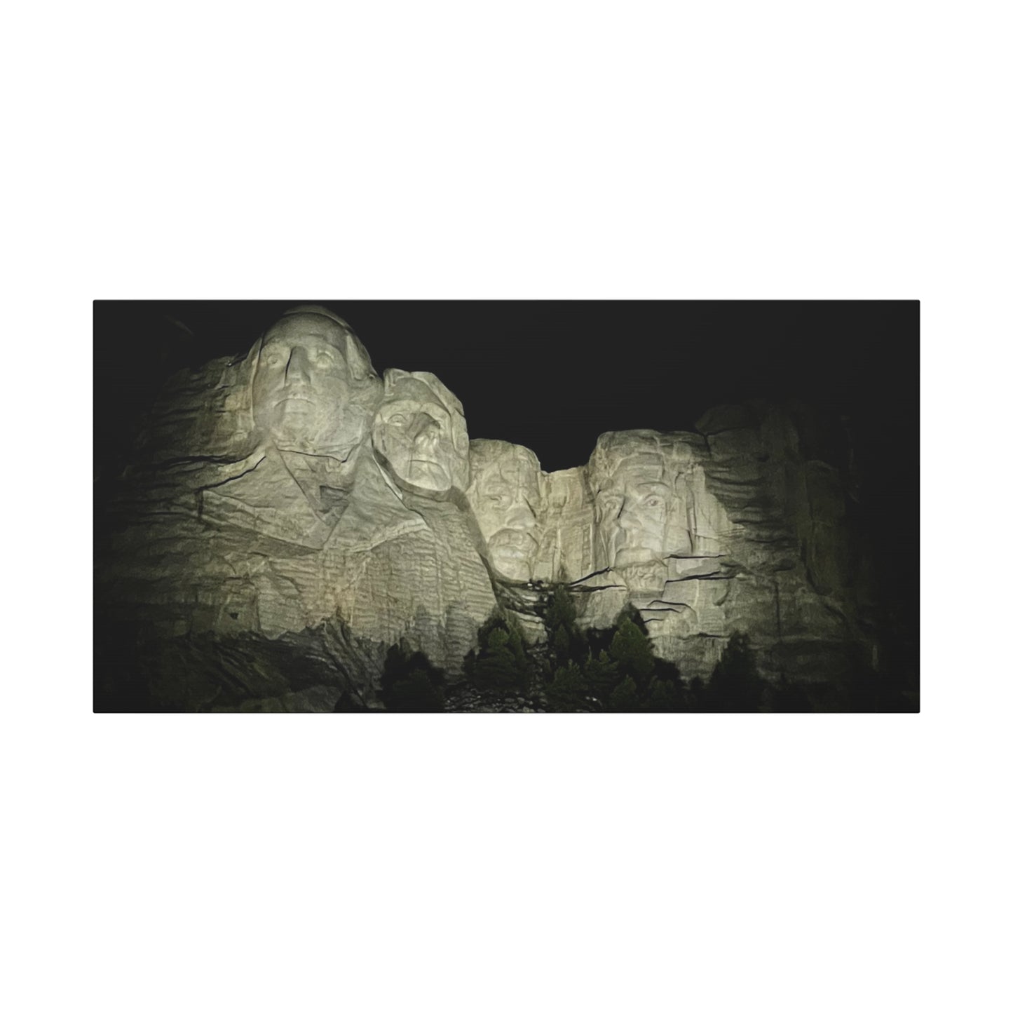Mount Rushmore Matte Canvas Wall Art - Stretched, 1.25"