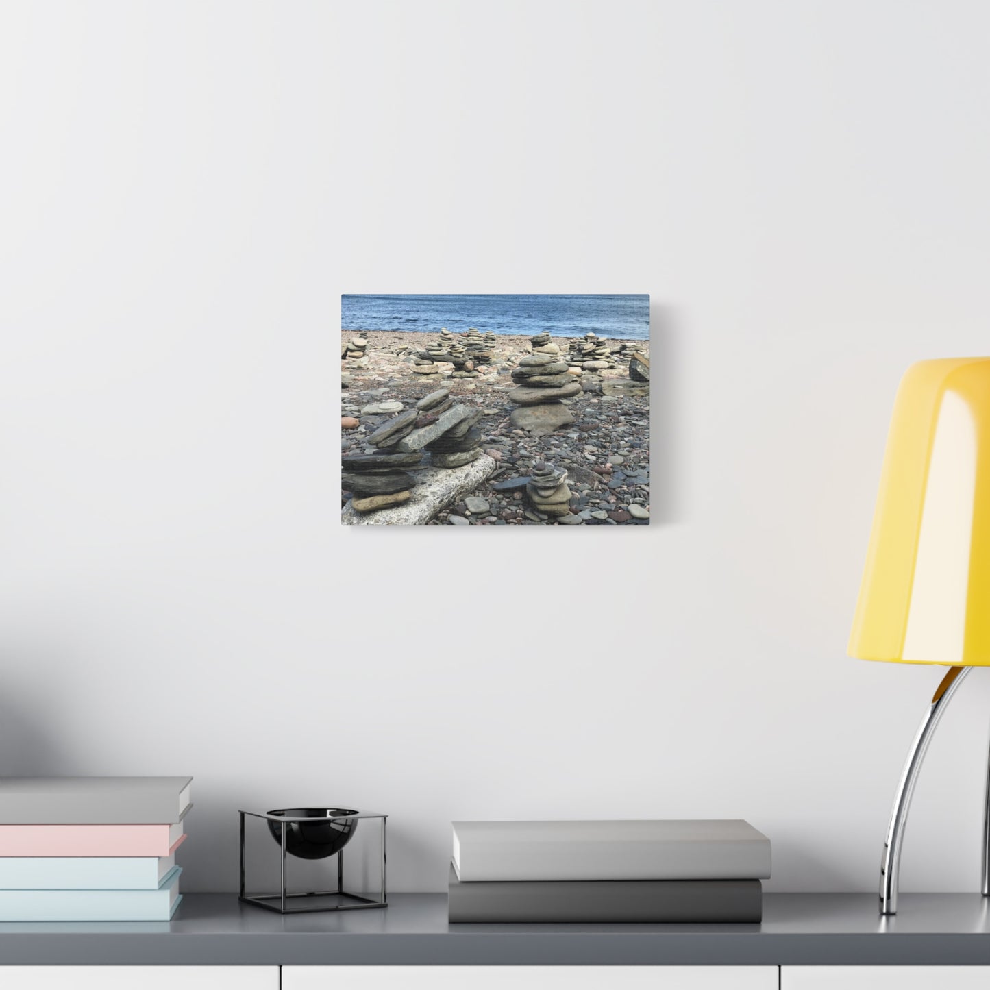 Tranquil Stone Stack Canvas Wall Art, Inspirational Home Decor, Serenity Gift, Nature Photography, Relaxing Living Room Art