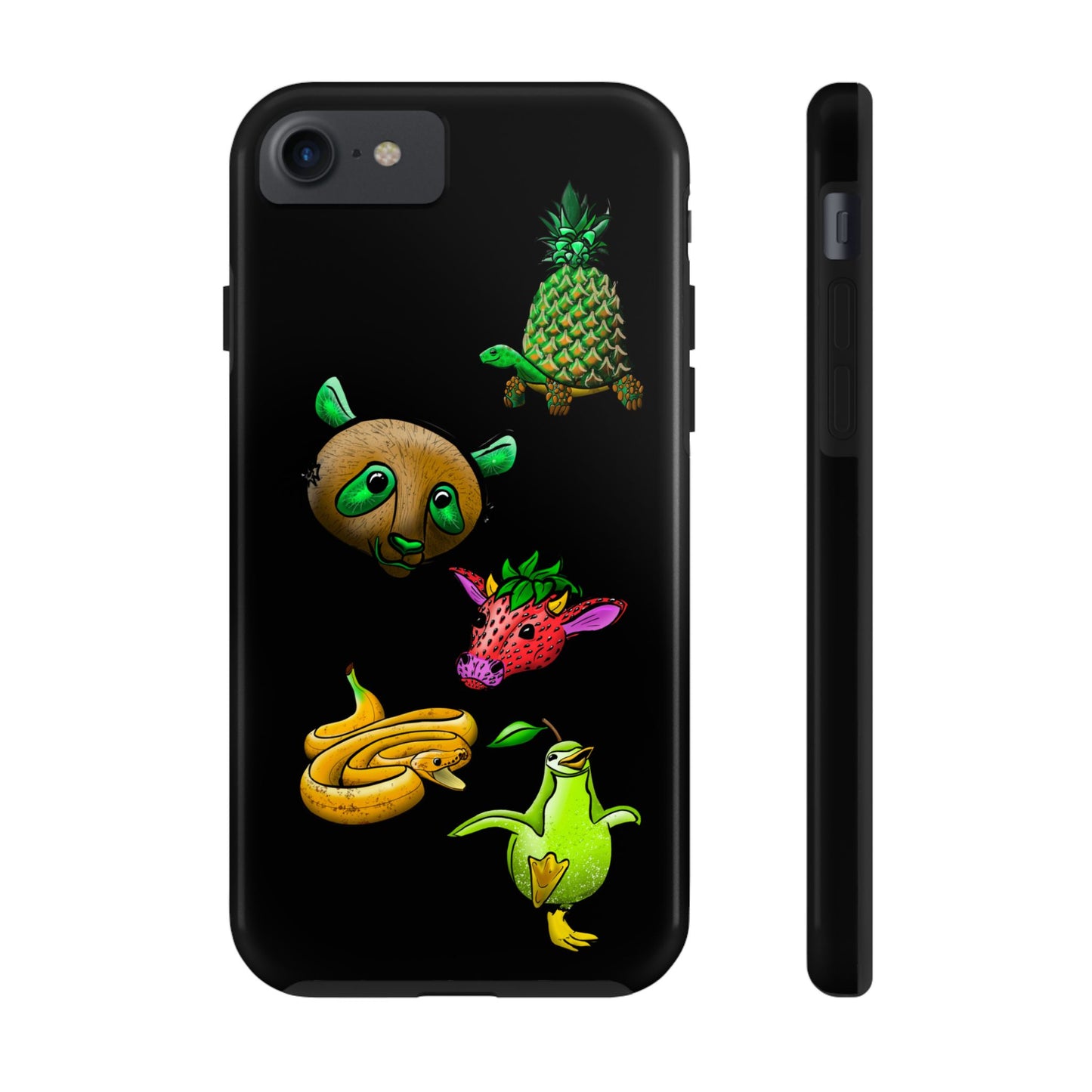 Colorful Animal Design Tough Phone Case - Unique Protection for Wildlife Lovers