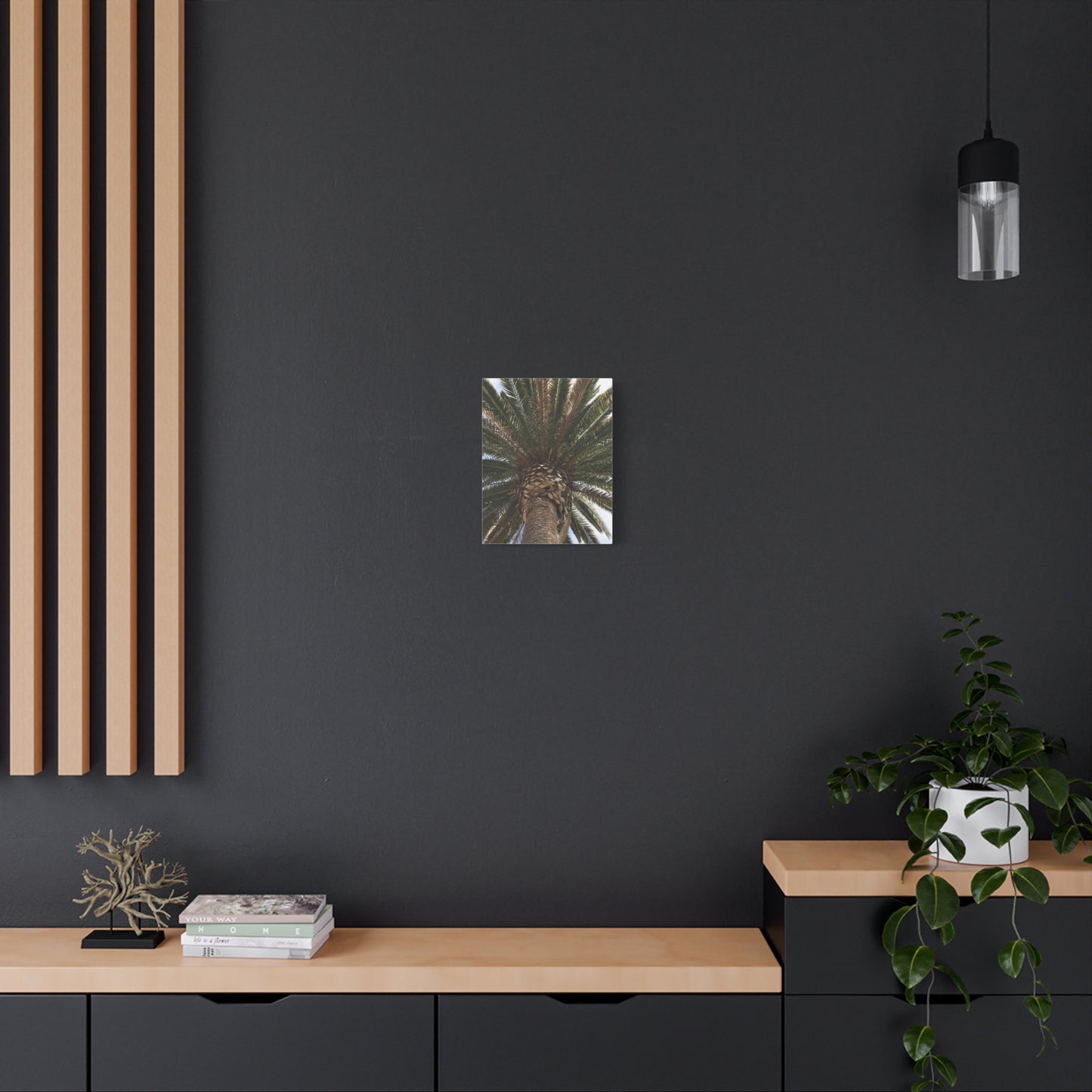 Tropical Palm Tree Canvas Art - Stretched Wall Decor for Home or Office