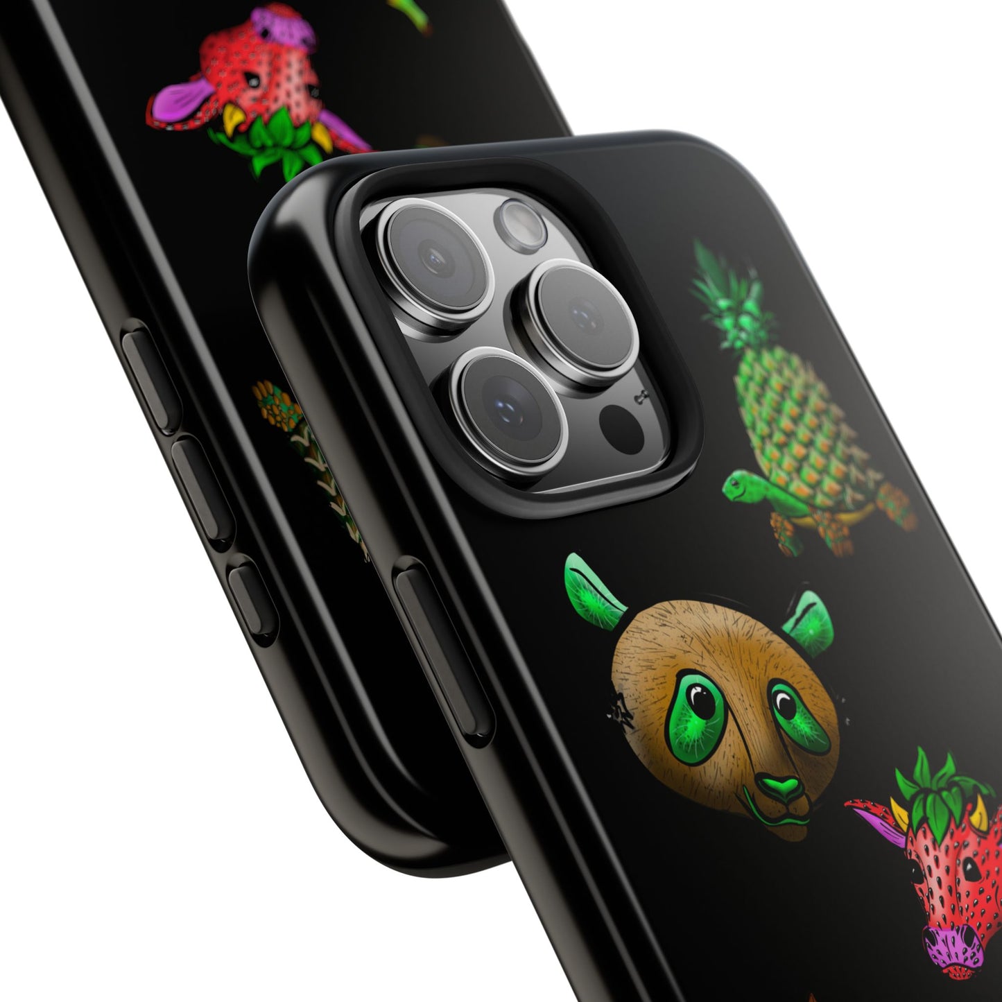 Colorful Animal Design Tough Phone Case - Unique Protection for Wildlife Lovers