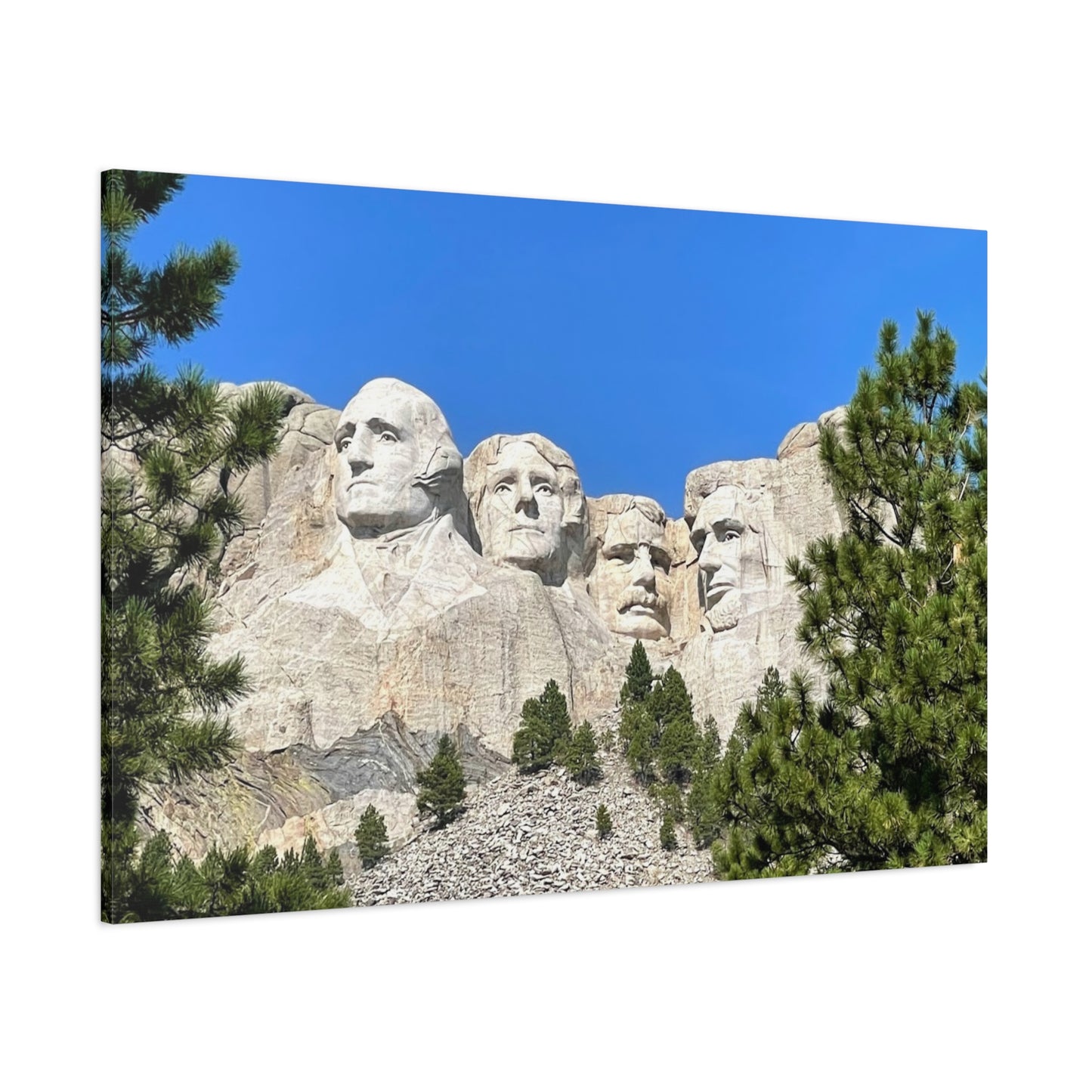 Rustic Mount Rushmore Canvas Art - Stretched Wall Decor