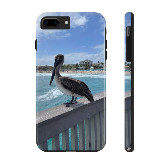 Coastal Pelican Tough Phone Cases - Durable Protection with Ocean Vibe
