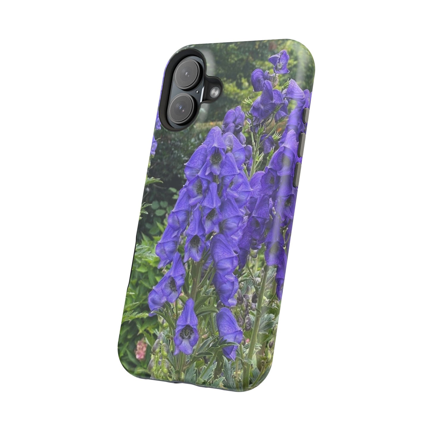 Floral Magnetic Tough Case - Vibrant Purple Flower Design for Resilience and Style