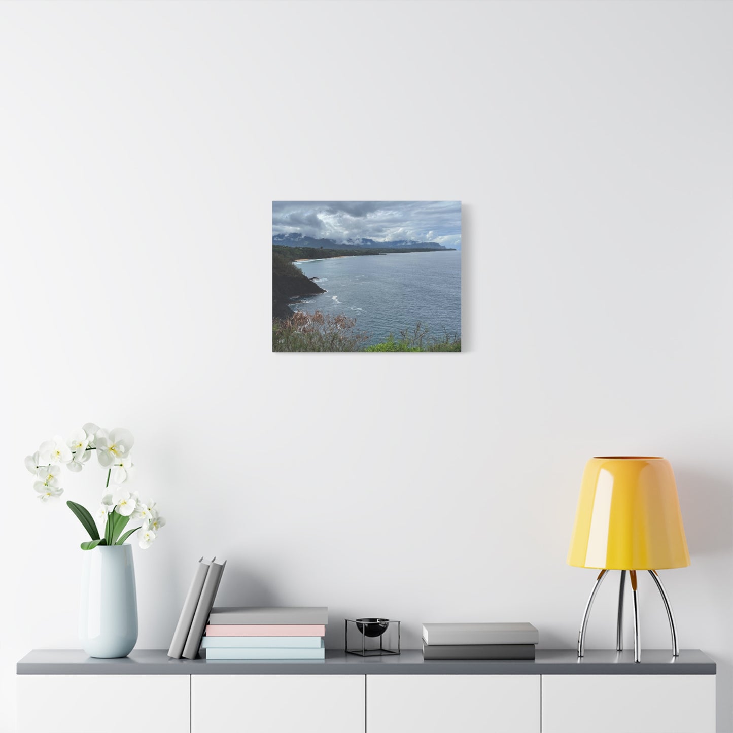Coastal Landscape Canvas Wall Art - Tranquil Ocean View