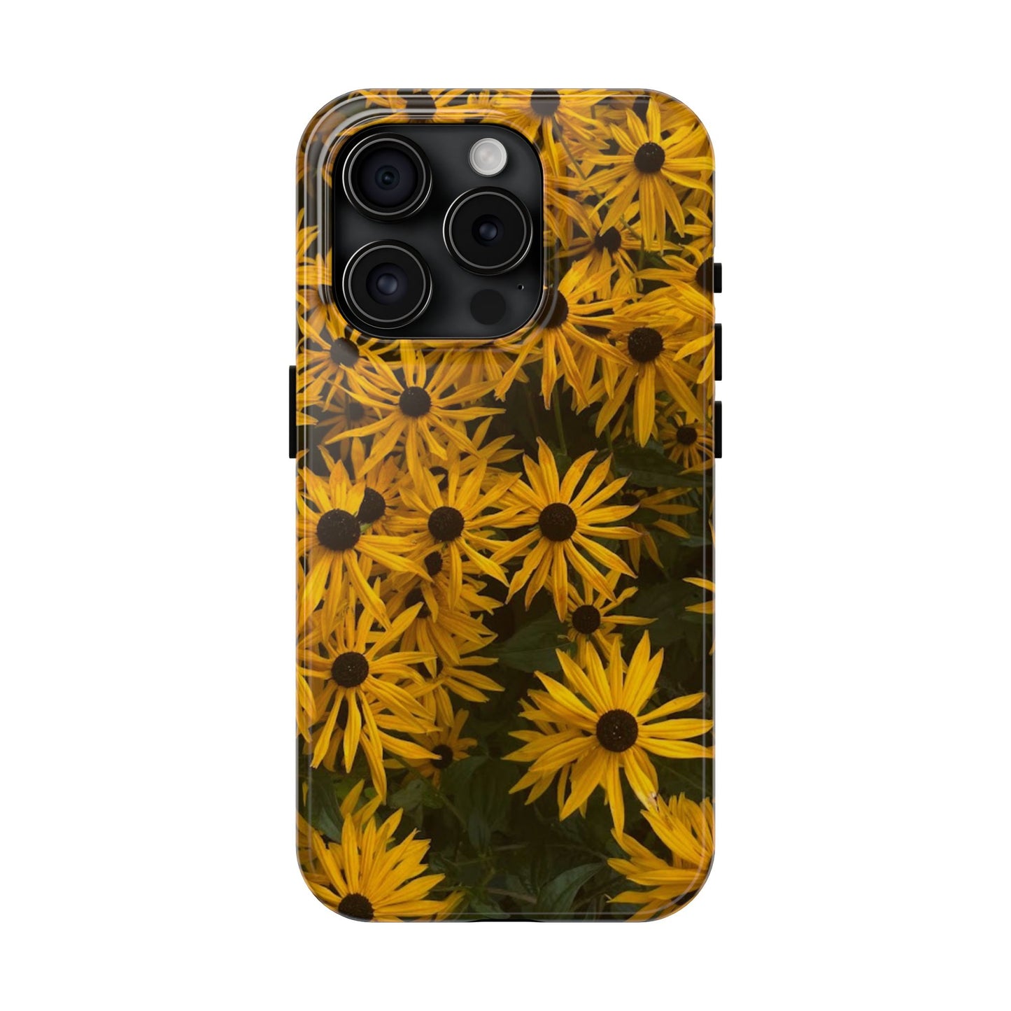 Vibrant Floral Tough Phone Case – Durable Protection with a Sunny Yellow Flower Design