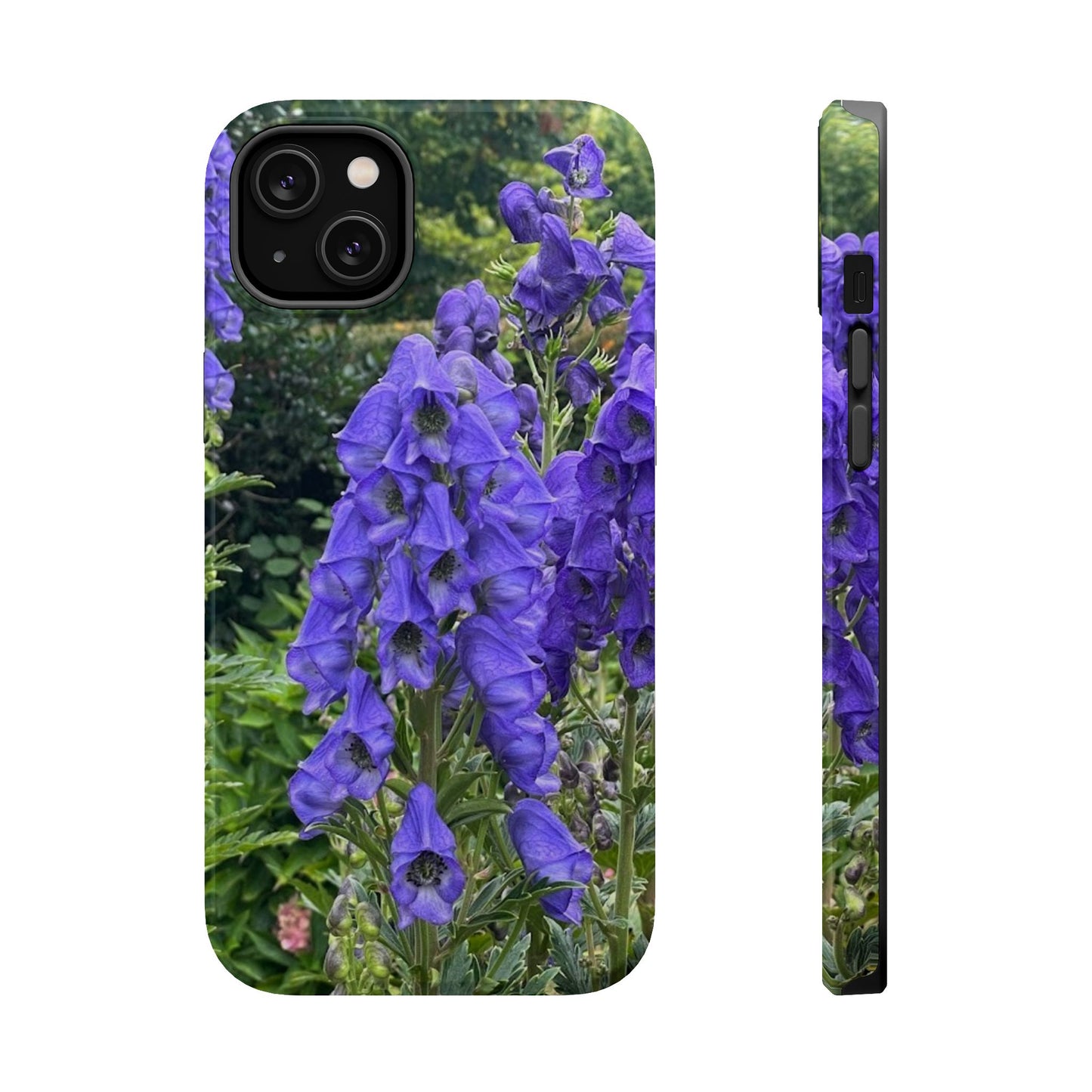 Floral Magnetic Tough Case - Vibrant Purple Flower Design for Resilience and Style