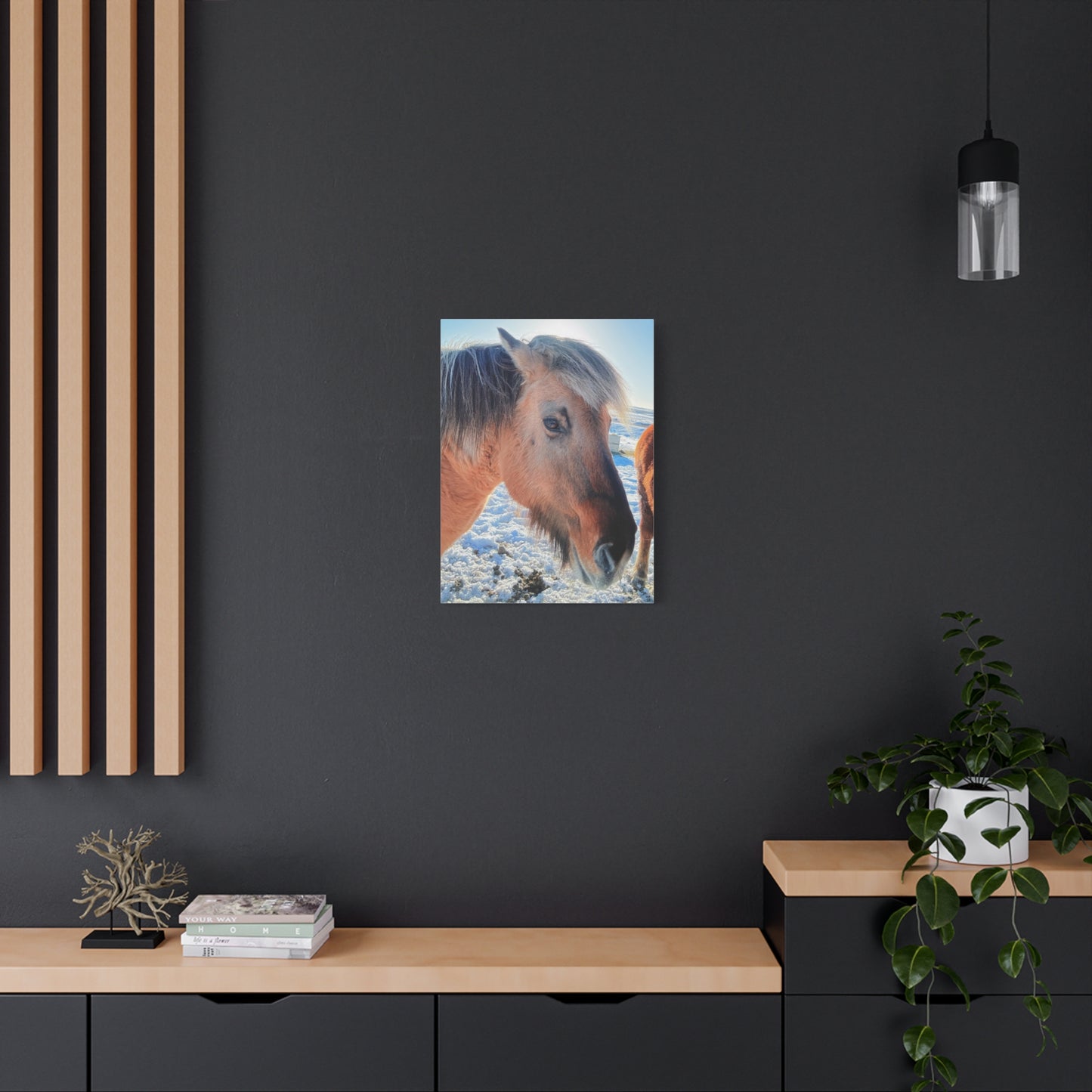Beautiful Horse Canvas Wall Art - Stretched Matte Print for Animal Lovers