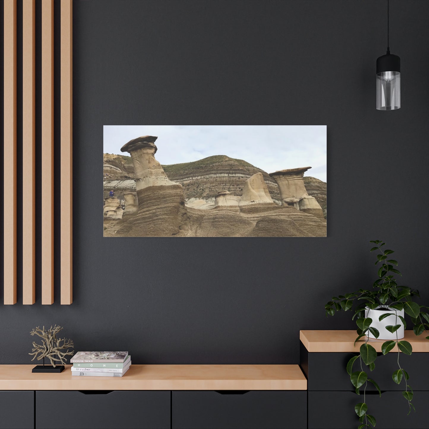 Elegant Landscape Canvas Art - Unique Rock Formations for Nature Lovers