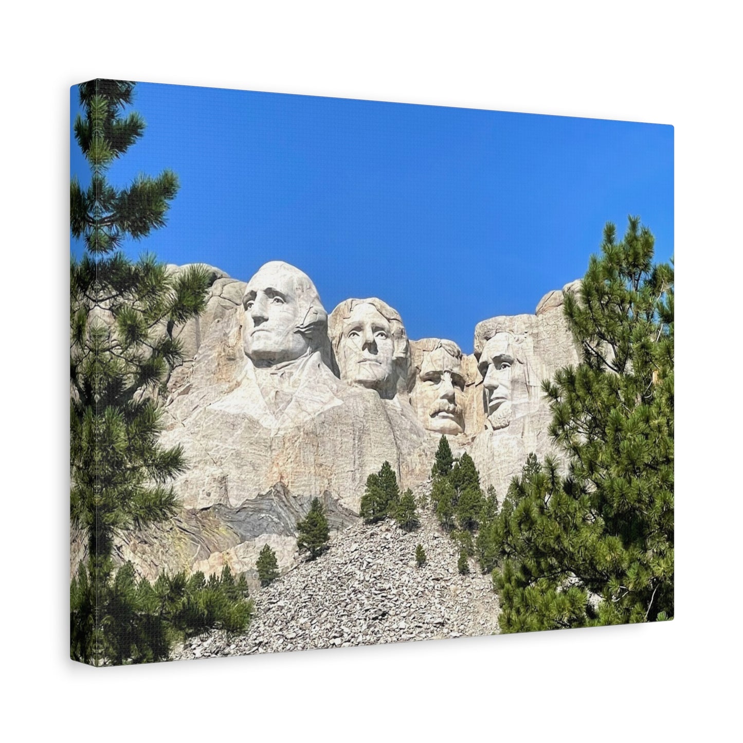 Rustic Mount Rushmore Canvas Art - Stretched Wall Decor