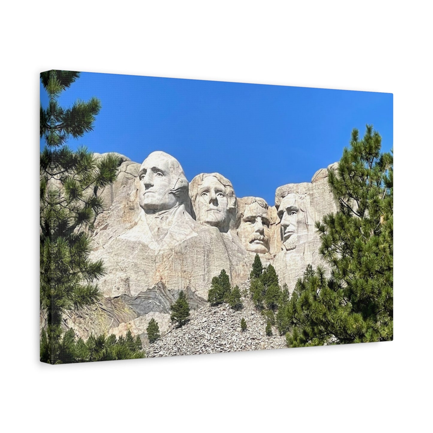 Rustic Mount Rushmore Canvas Art - Stretched Wall Decor
