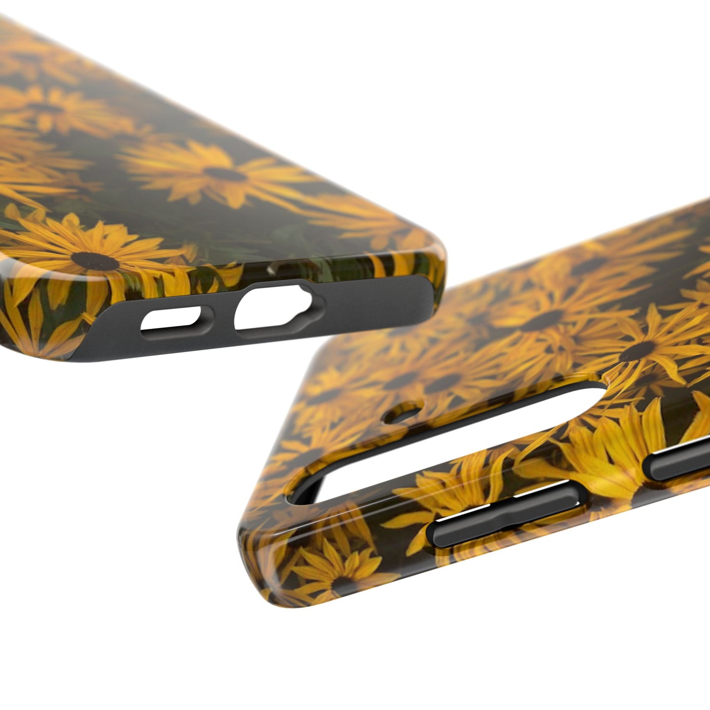 Vibrant Floral Tough Phone Case – Durable Protection with a Sunny Yellow Flower Design