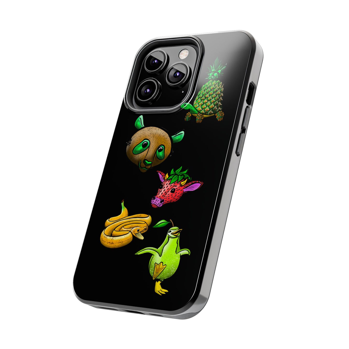 Colorful Animal Design Tough Phone Case - Unique Protection for Wildlife Lovers