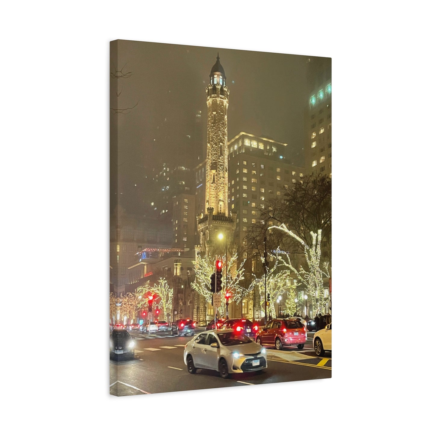 City Lights Wall Art - Water Tower