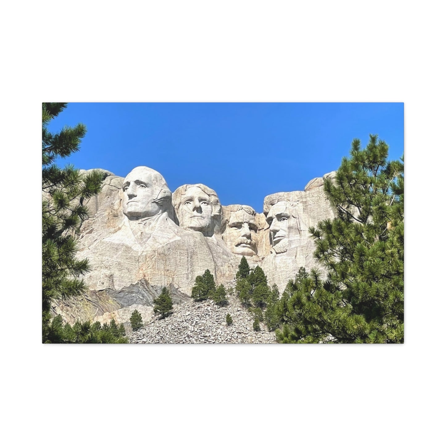 Rustic Mount Rushmore Canvas Art - Stretched Wall Decor