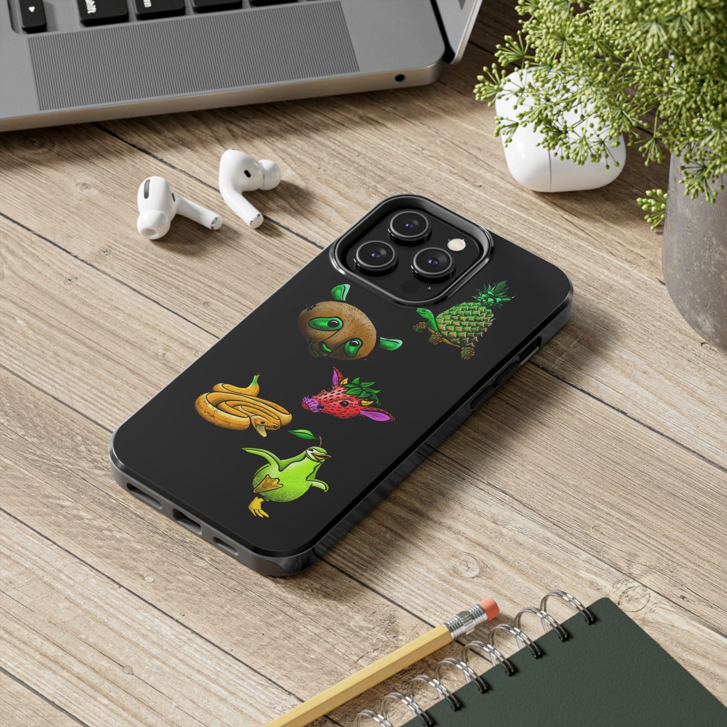 Colorful Animal Design Tough Phone Case - Unique Protection for Wildlife Lovers