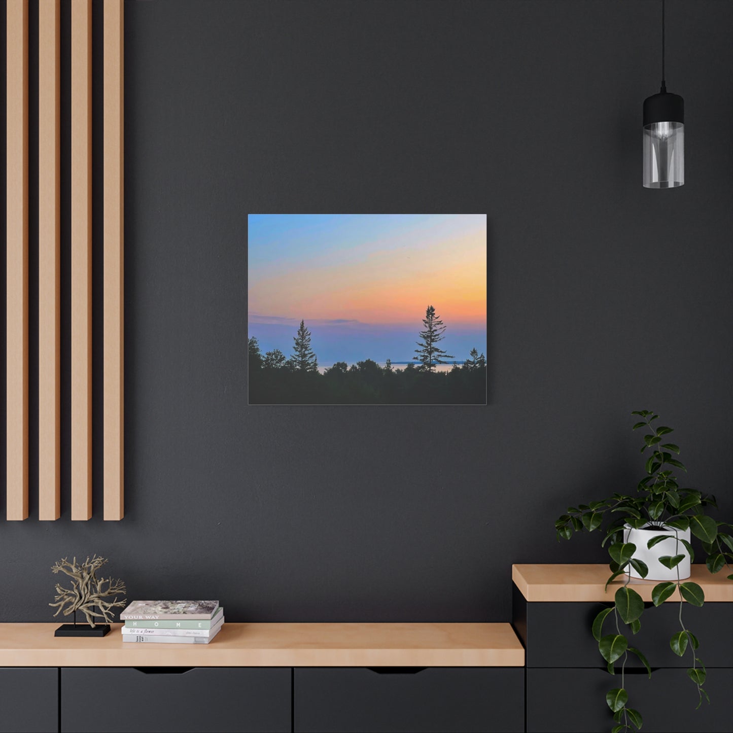 Serene Landscape Canvas Wall Art - Stretched Matte 1.25"