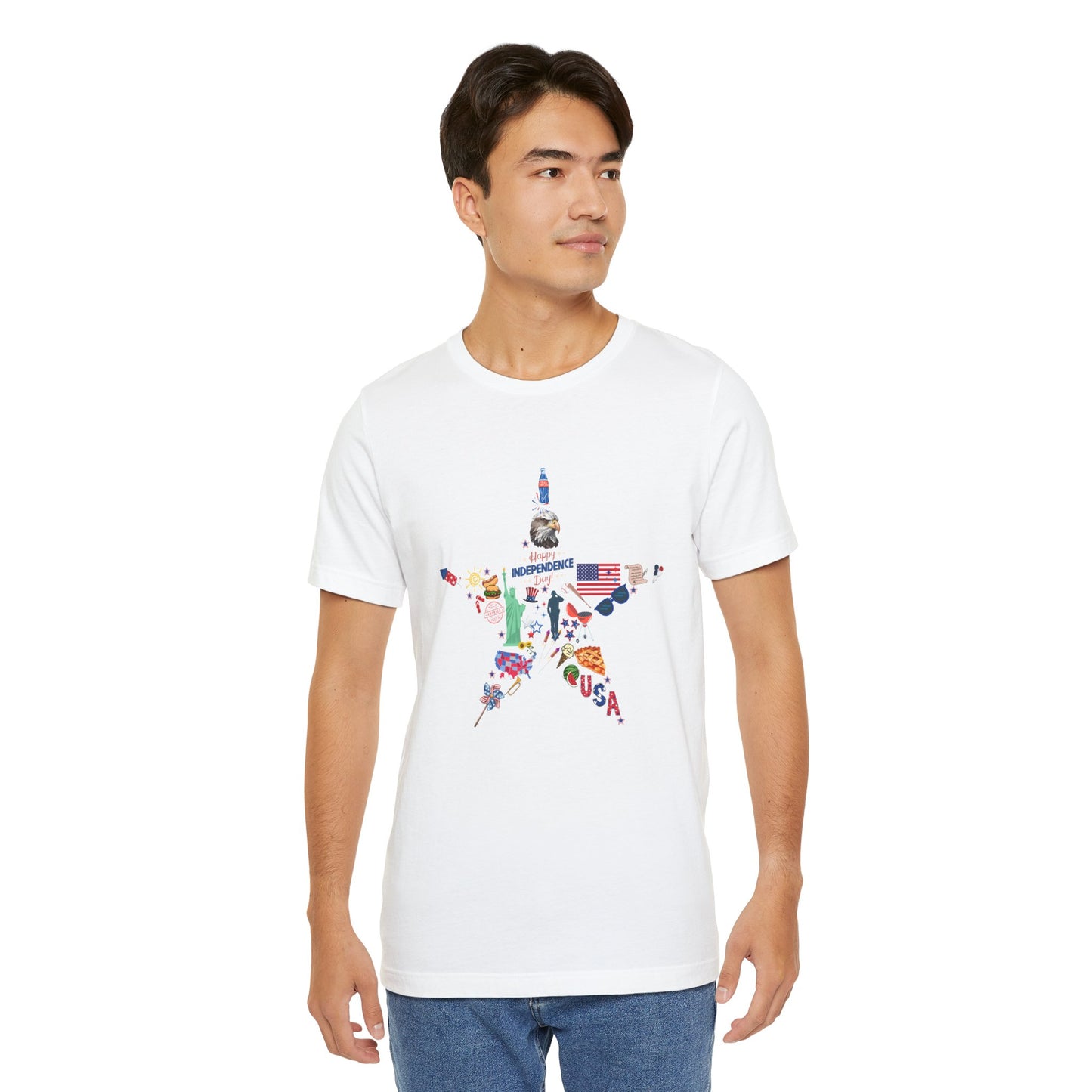 Independence Day Unisex Graphic Tee - Star Design for Celebrations