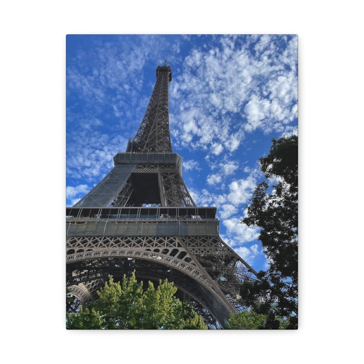 Eiffel Tower Canvas Wall Art – Stretched Matte Print for Paris Lovers