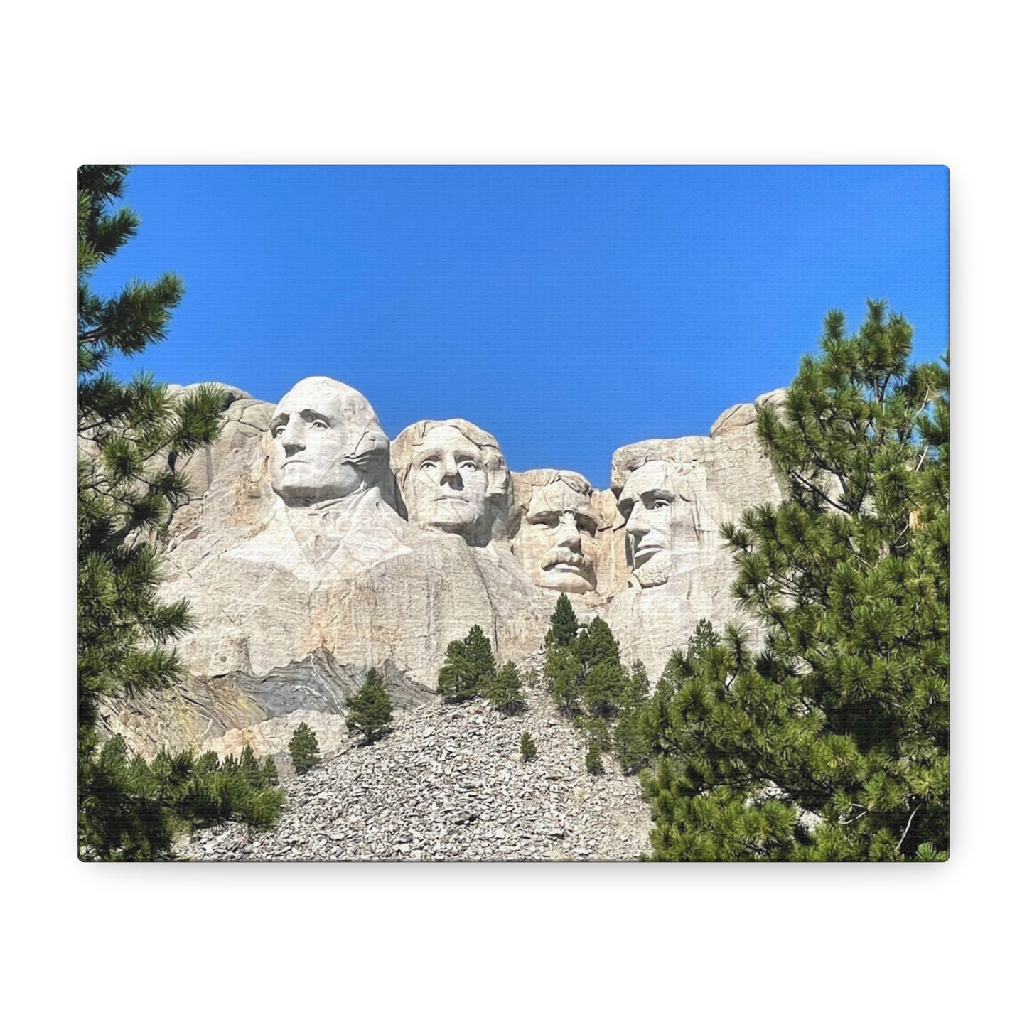 Rustic Mount Rushmore Canvas Art - Stretched Wall Decor
