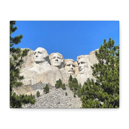 Rustic Mount Rushmore Canvas Art - Stretched Wall Decor