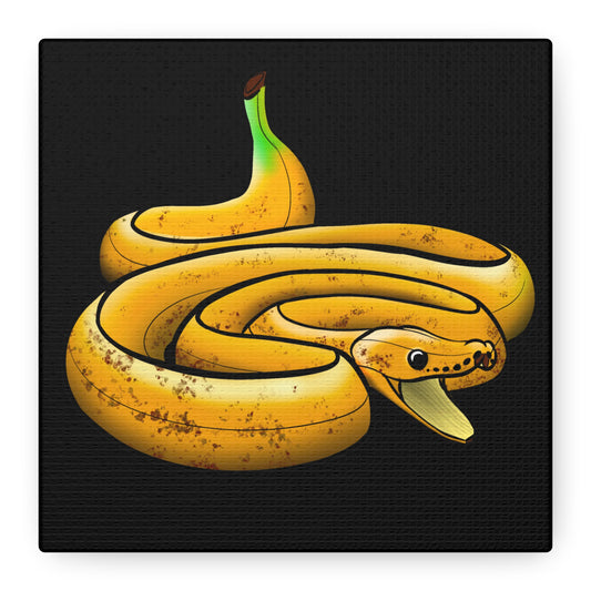 Funny Banana Snake Canvas Art - Quirky Home Decor for Animal Lovers