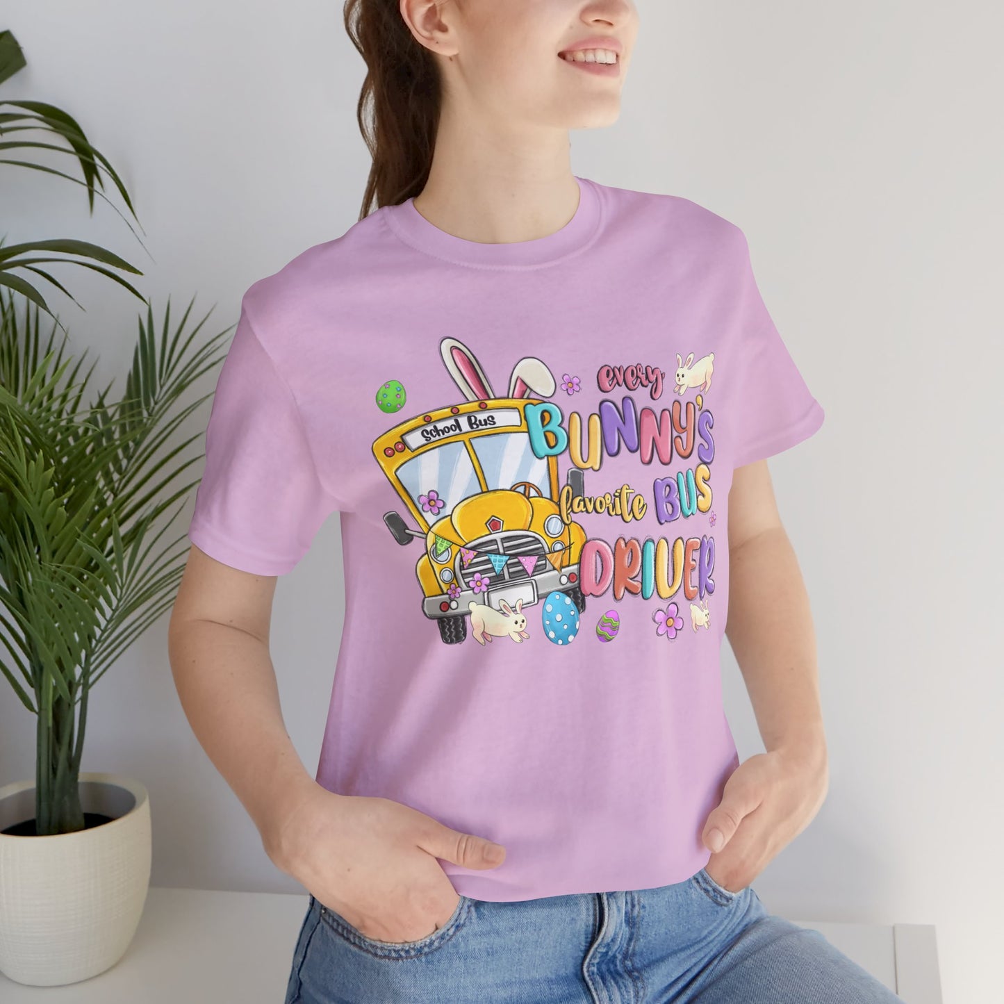Every Bunny's Favorite Bus Driver Unisex Tee - Fun Easter T-Shirt for Kids and Adults