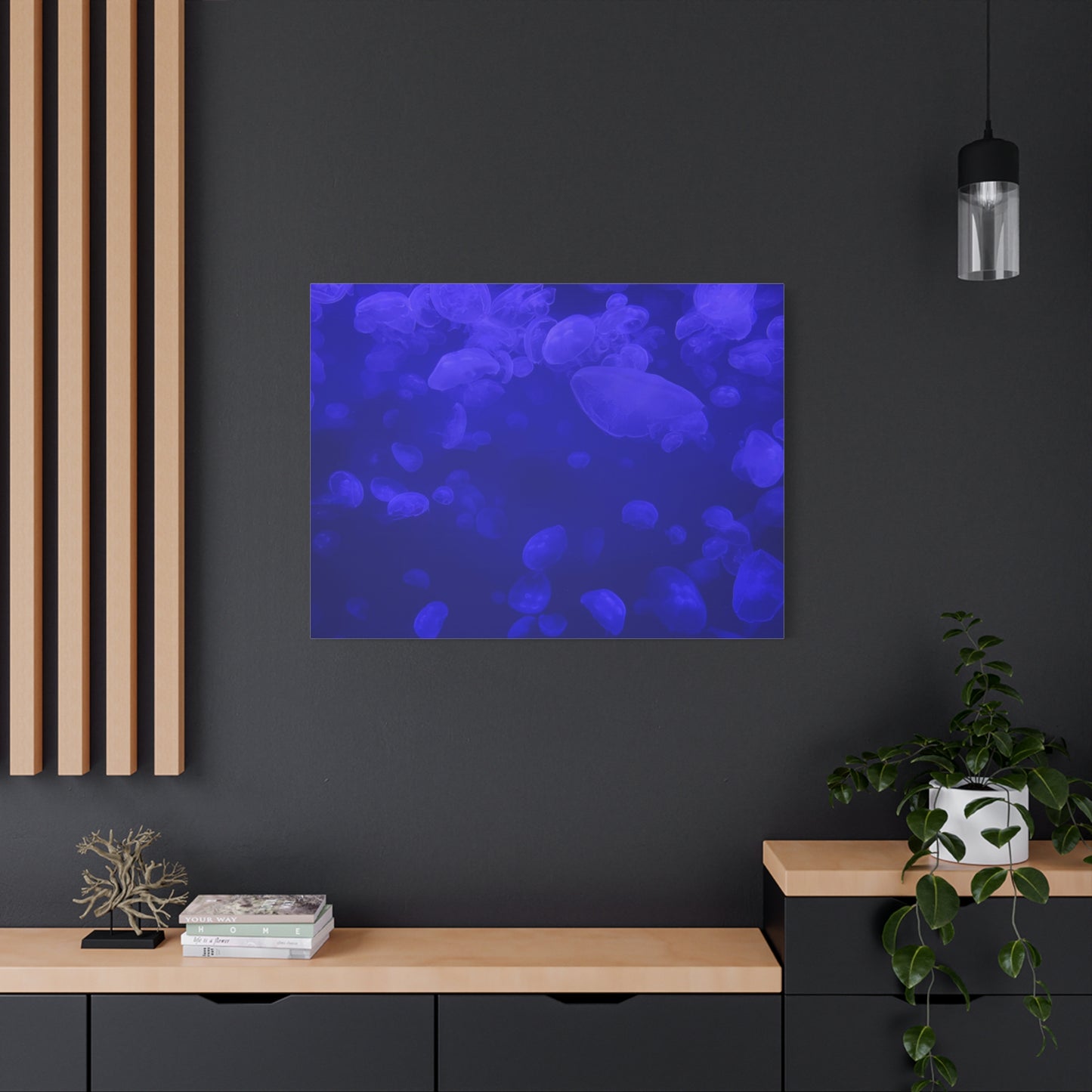 Jellyfish Watercolor Canvas Art - Ocean Theme Wall Decor