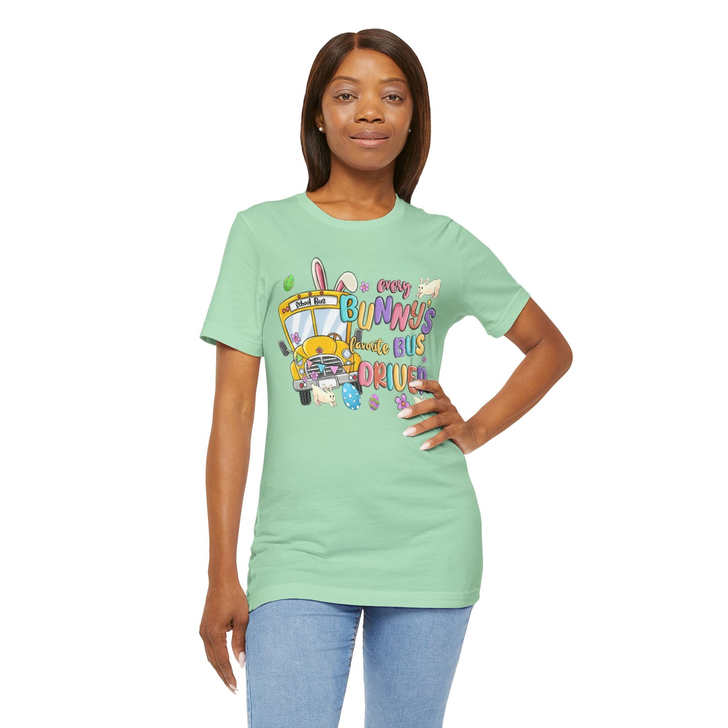 Every Bunny's Favorite Bus Driver Unisex Tee - Fun Easter T-Shirt for Kids and Adults