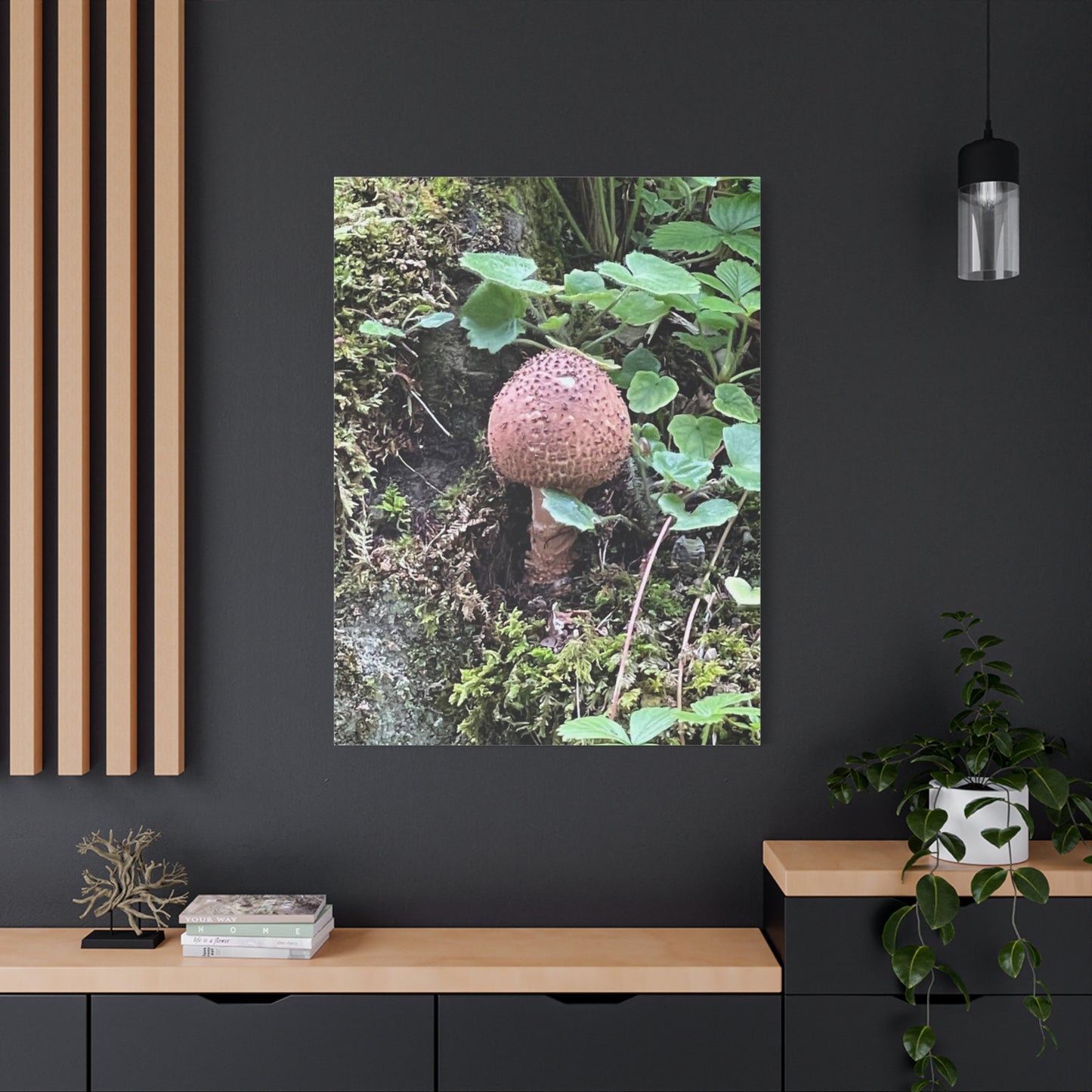 Nature-Inspired Mushroom Canvas Print - 1.25" Stretched Wall Art