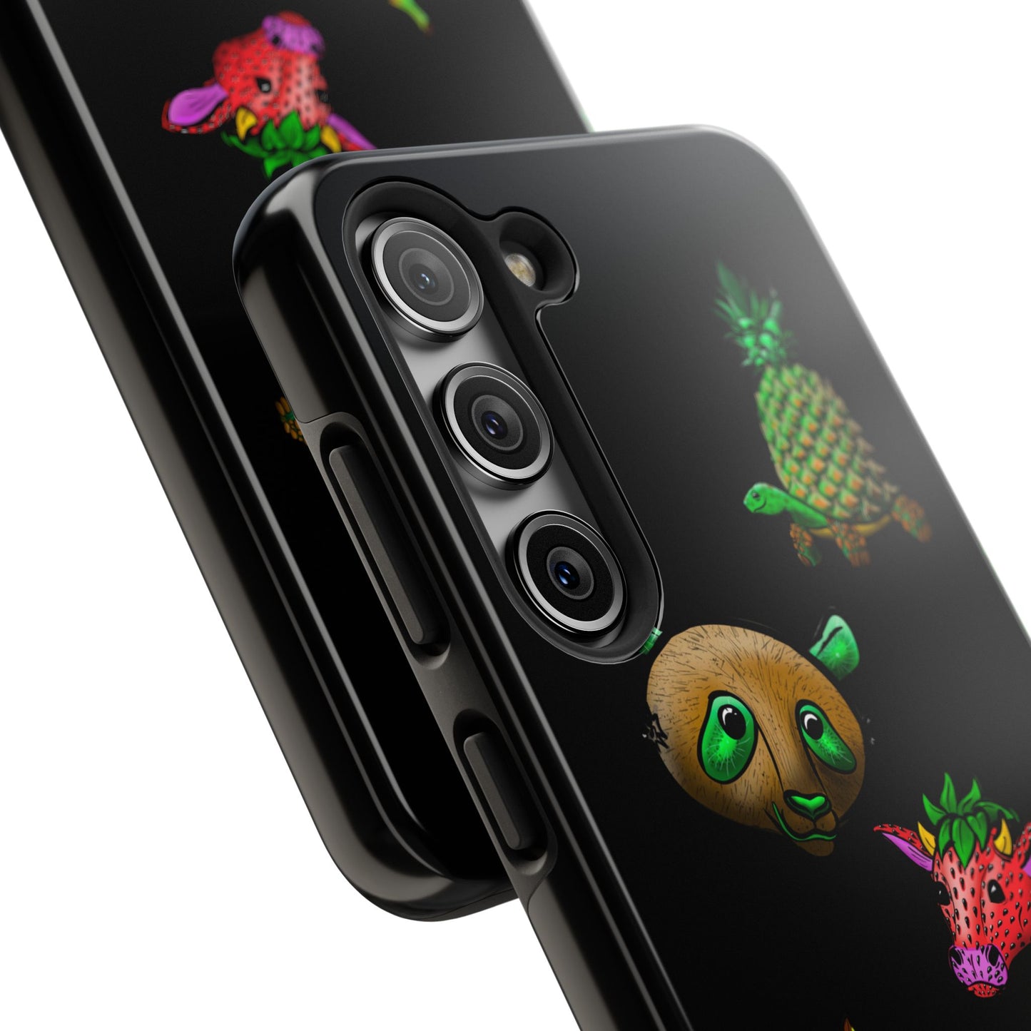 Colorful Animal Design Tough Phone Case - Unique Protection for Wildlife Lovers