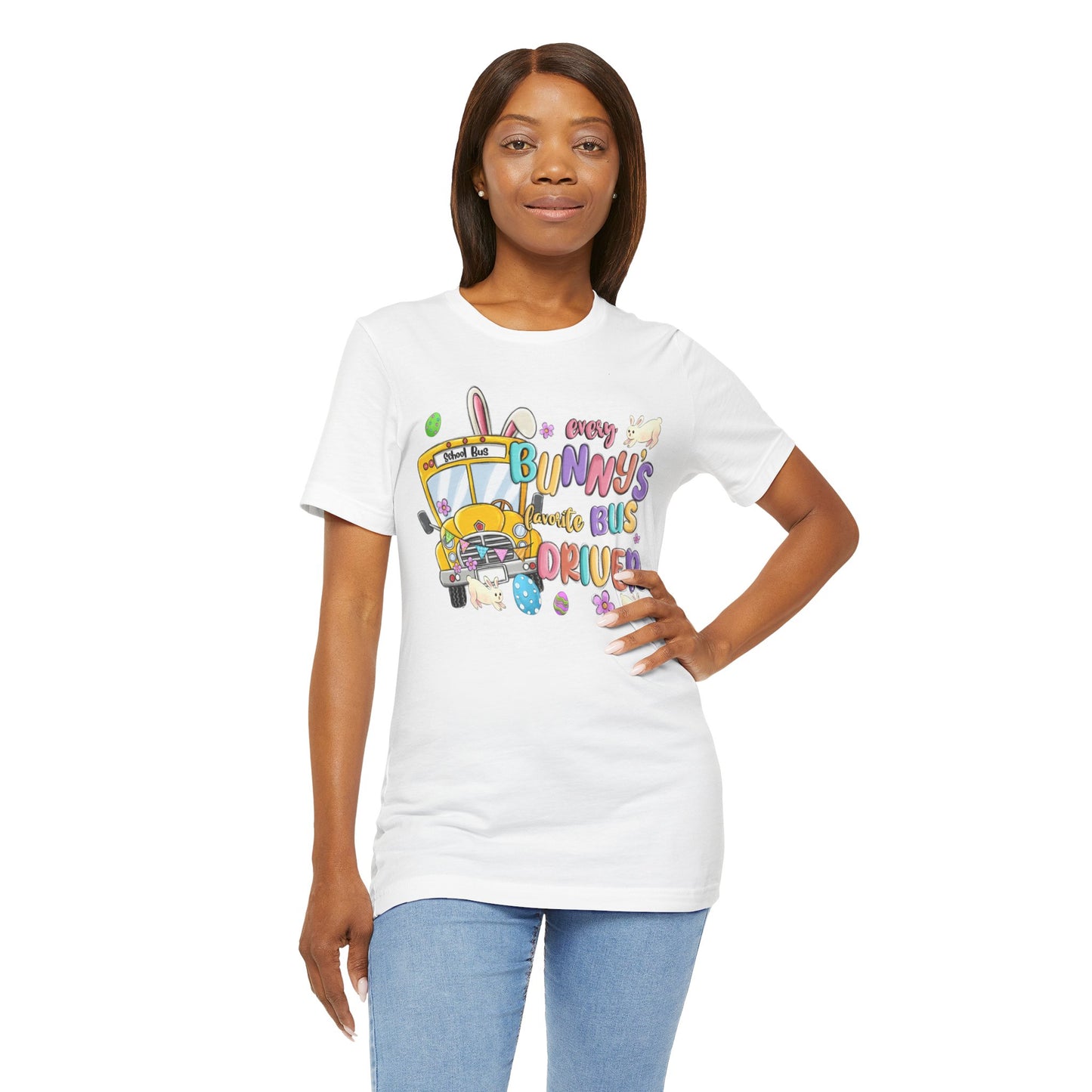 Every Bunny's Favorite Bus Driver Unisex Tee - Fun Easter T-Shirt for Kids and Adults