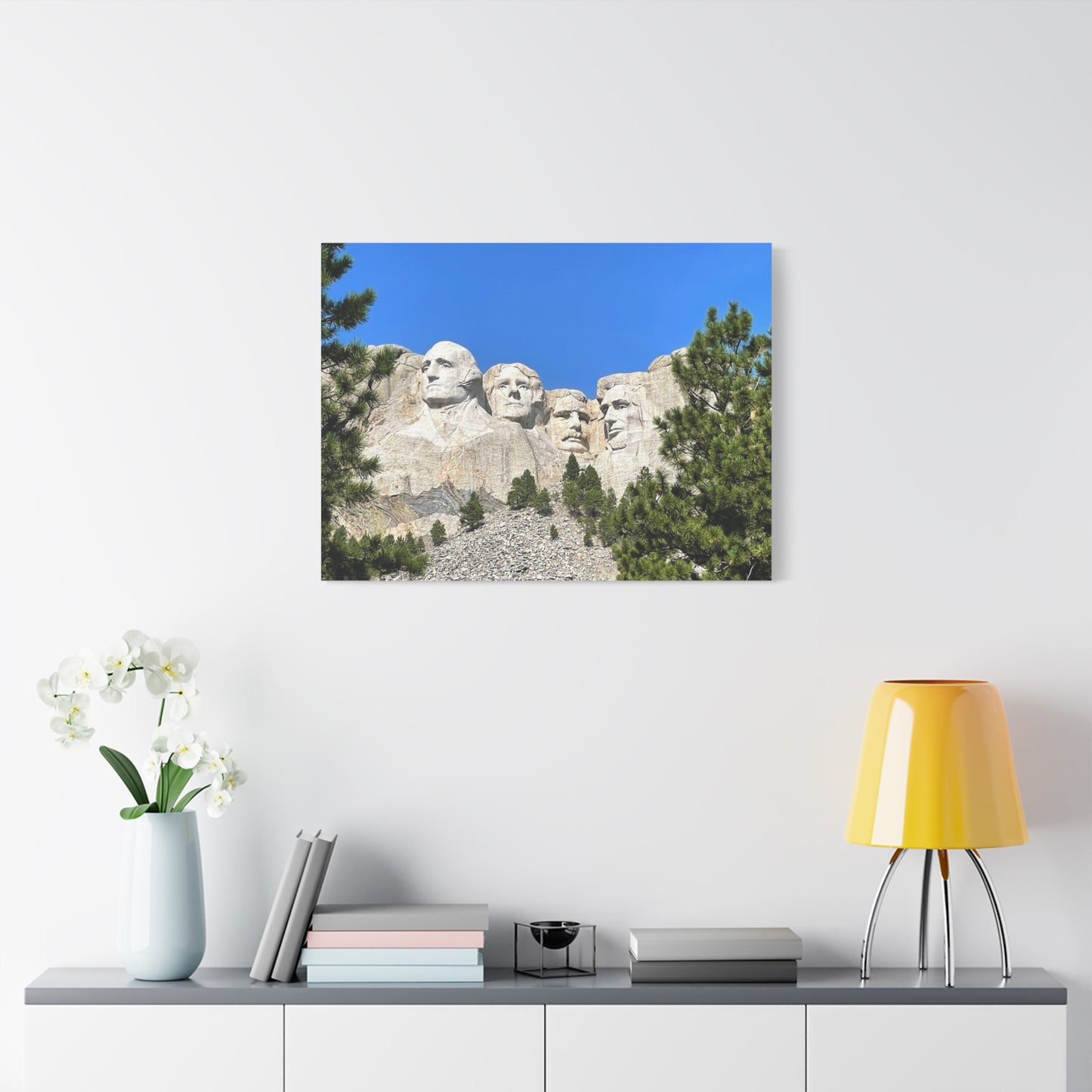 Rustic Mount Rushmore Canvas Art - Stretched Wall Decor