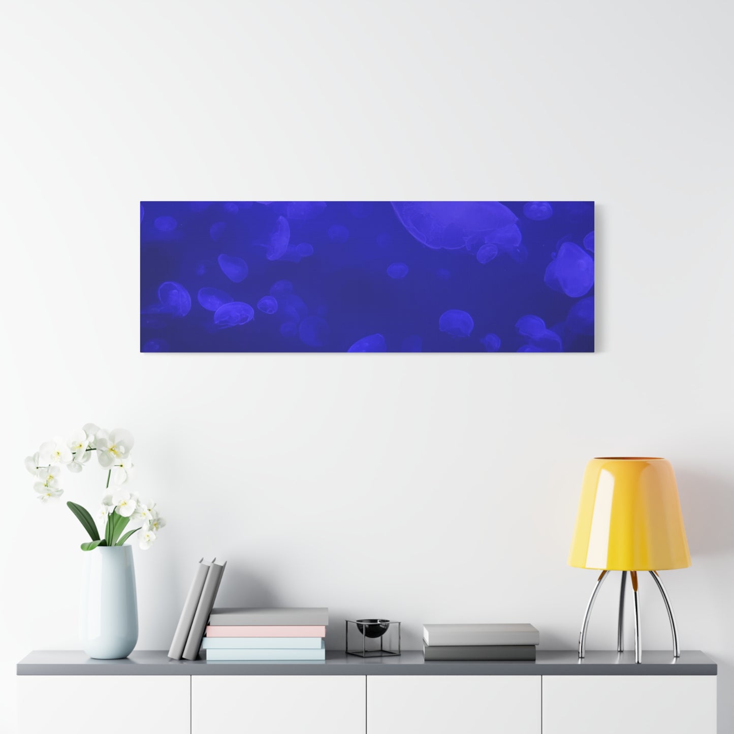 Jellyfish Watercolor Canvas Art - Ocean Theme Wall Decor