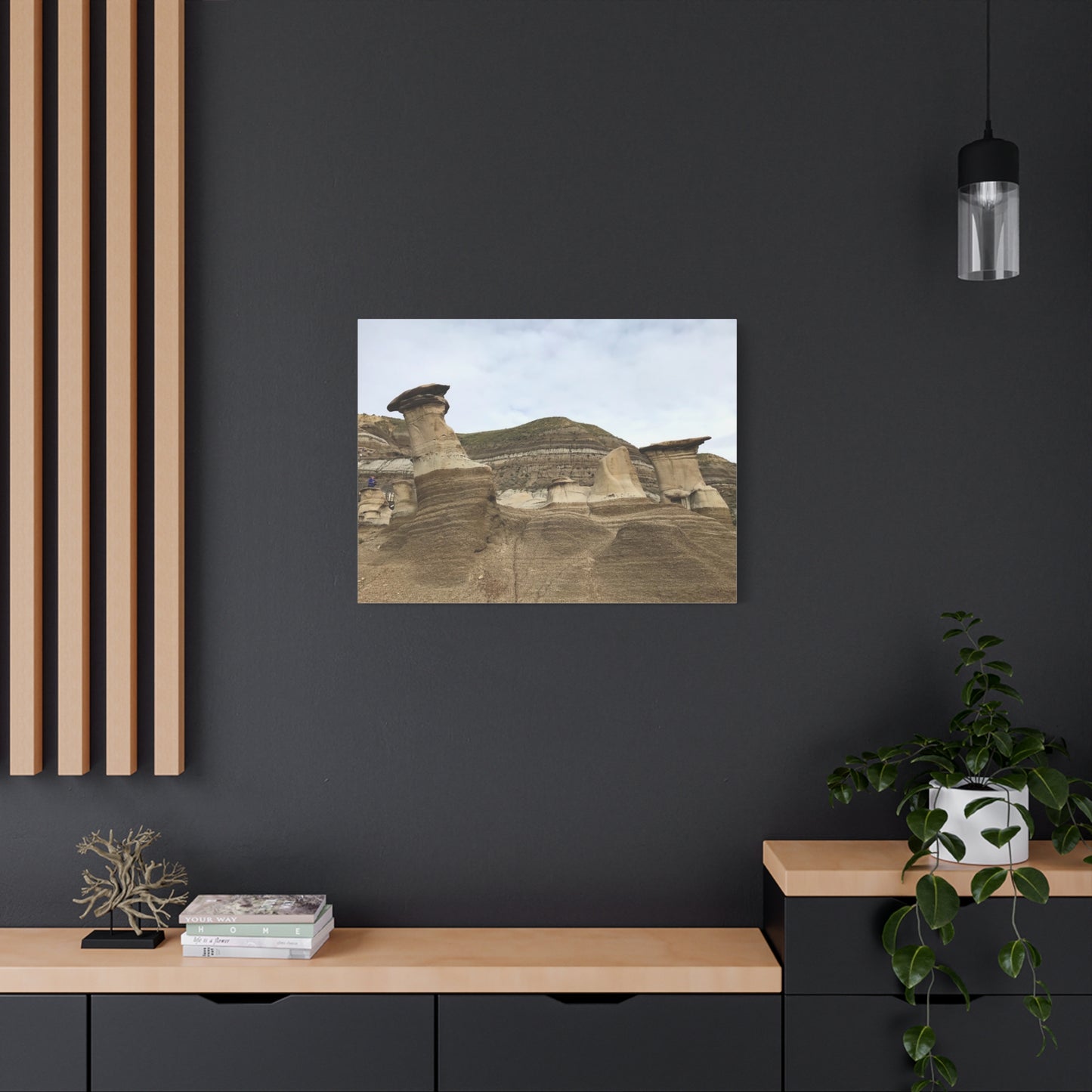 Elegant Landscape Canvas Art - Unique Rock Formations for Nature Lovers