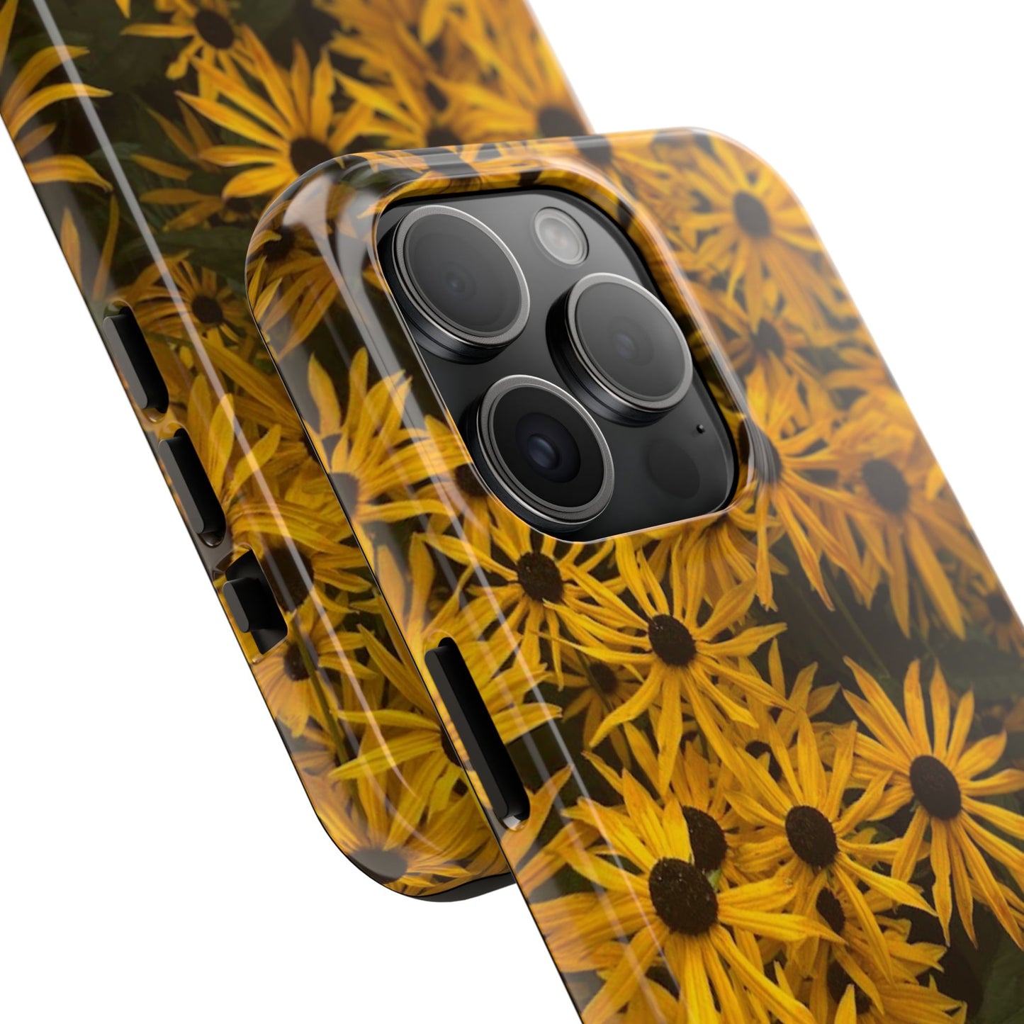 Vibrant Floral Tough Phone Case – Durable Protection with a Sunny Yellow Flower Design
